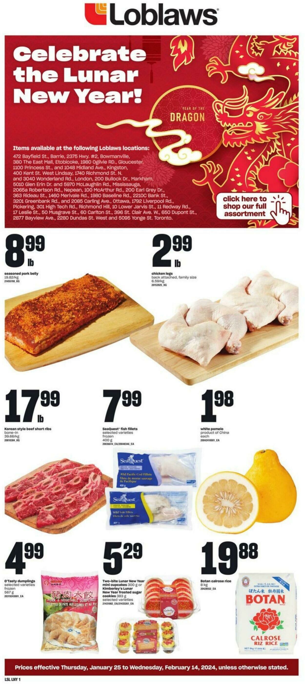 Loblaws Flyer from 01/25/2024