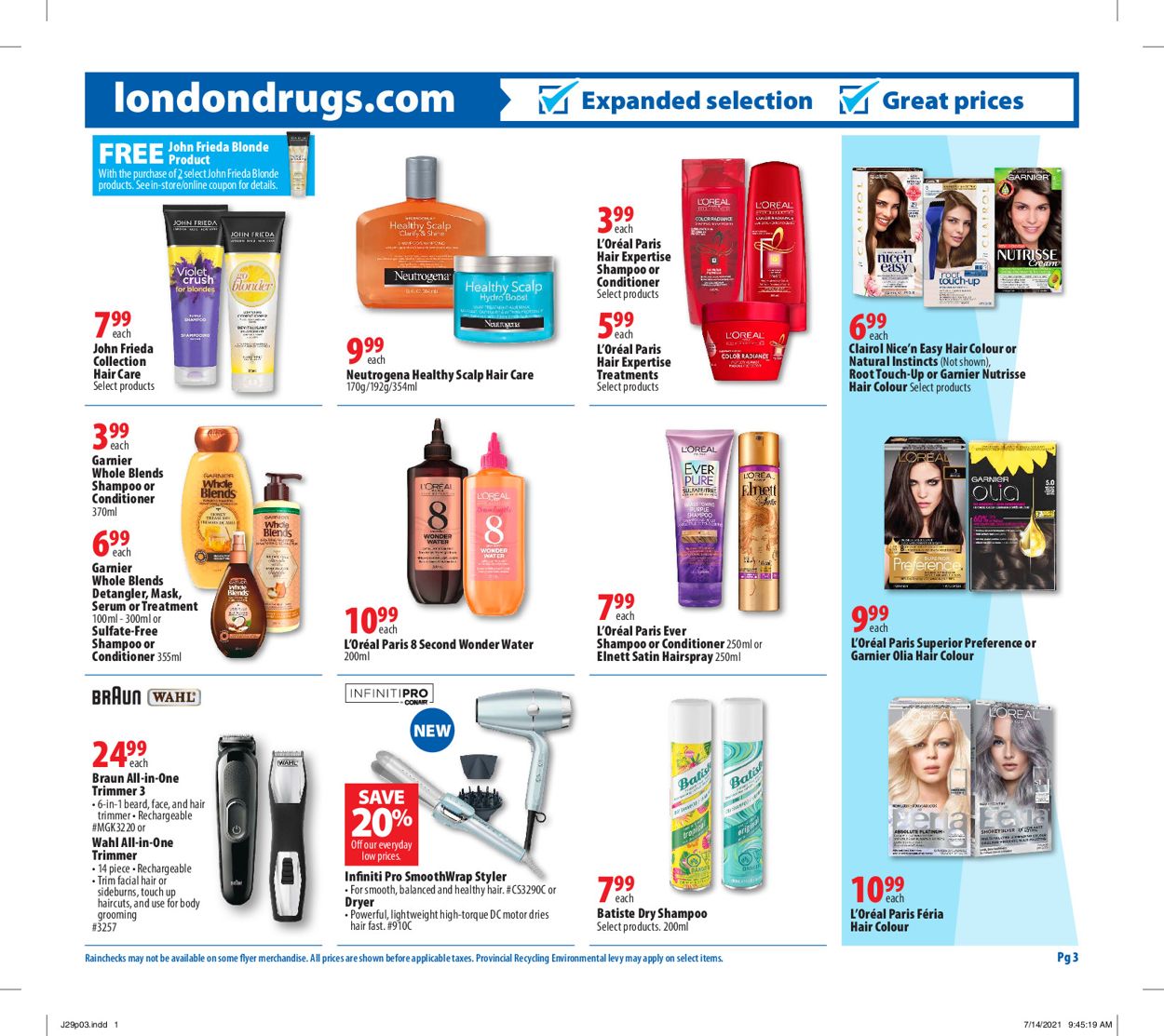 London Drugs Flyer from 07/29/2021