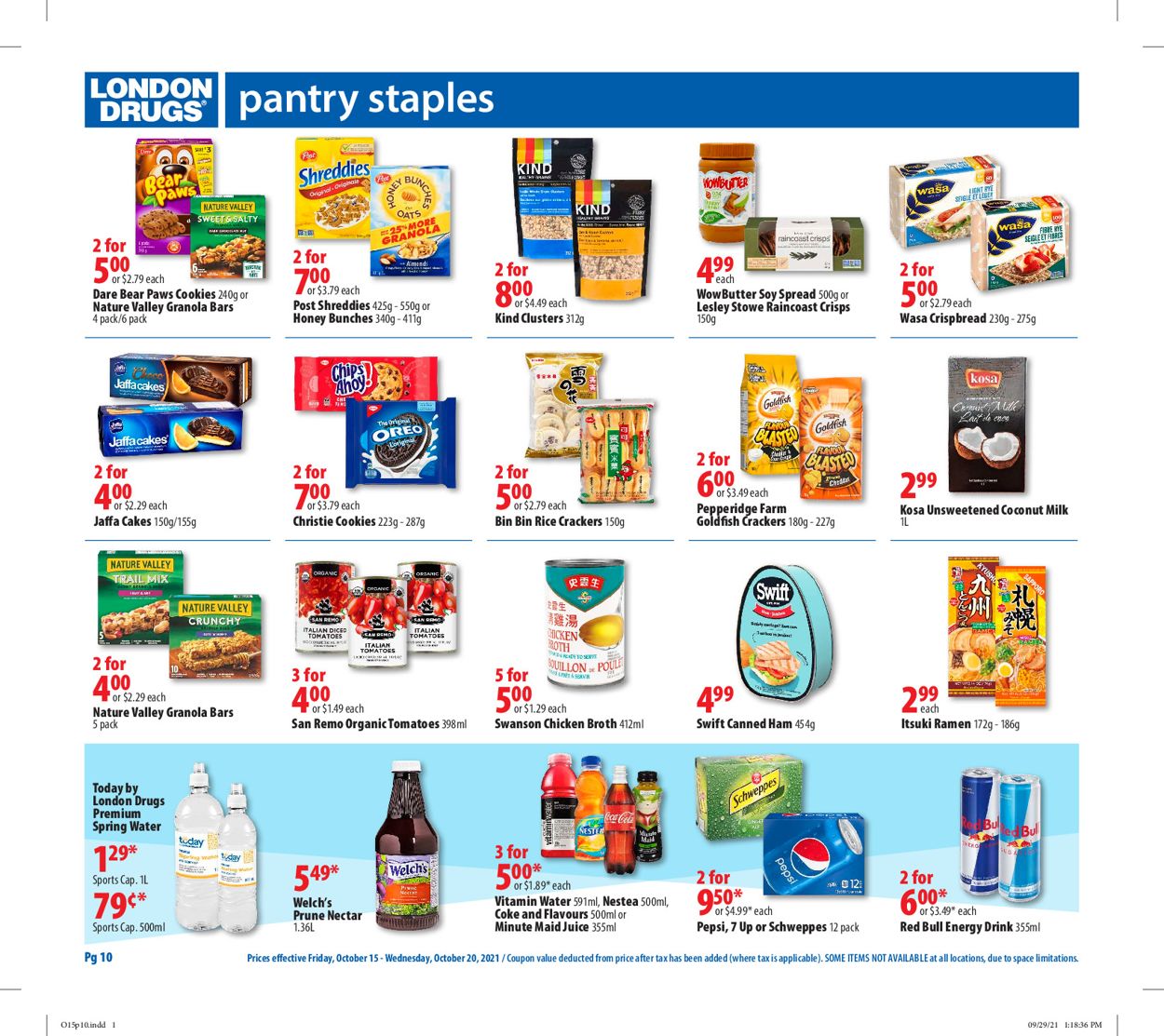 London Drugs Flyer from 10/15/2021