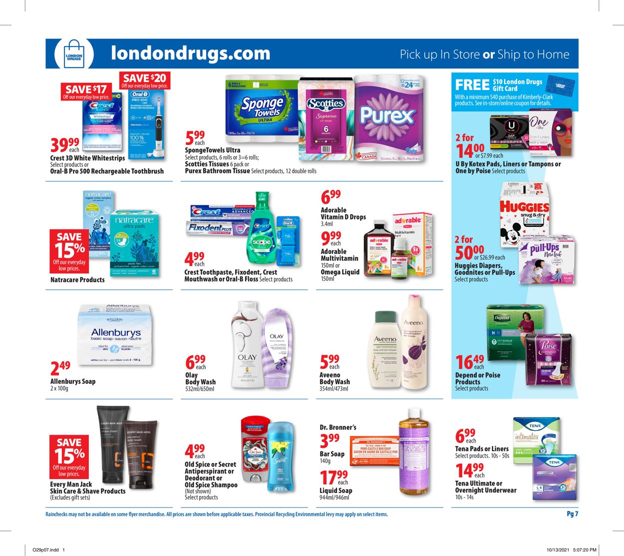 London Drugs Flyer from 10/29/2021