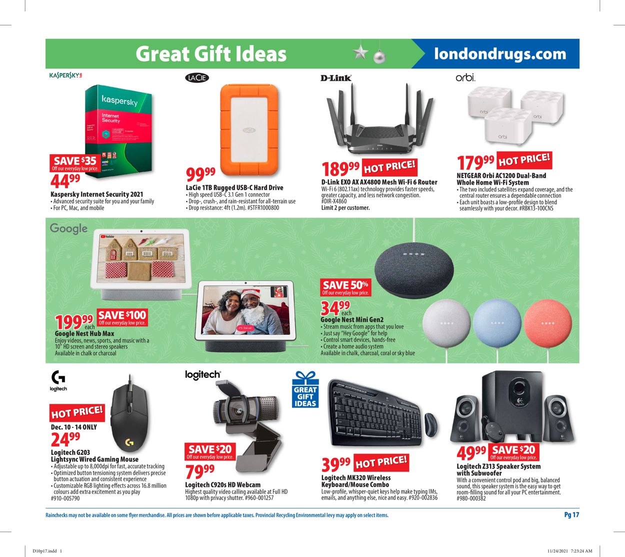 London Drugs Flyer from 12/10/2021