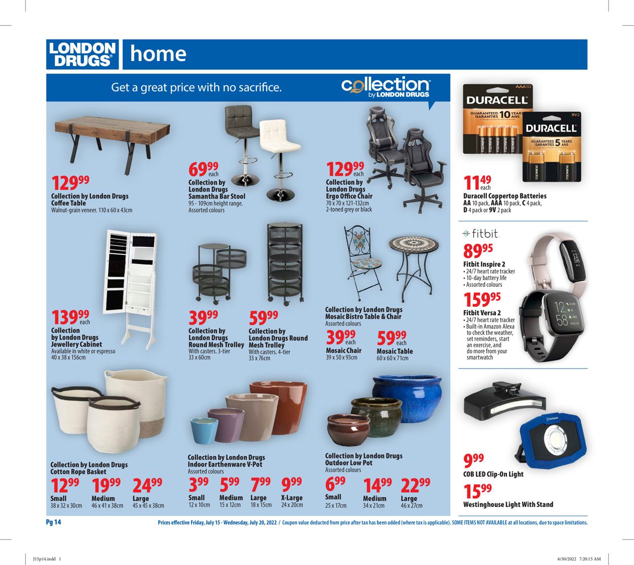 London Drugs Flyer from 07/15/2022