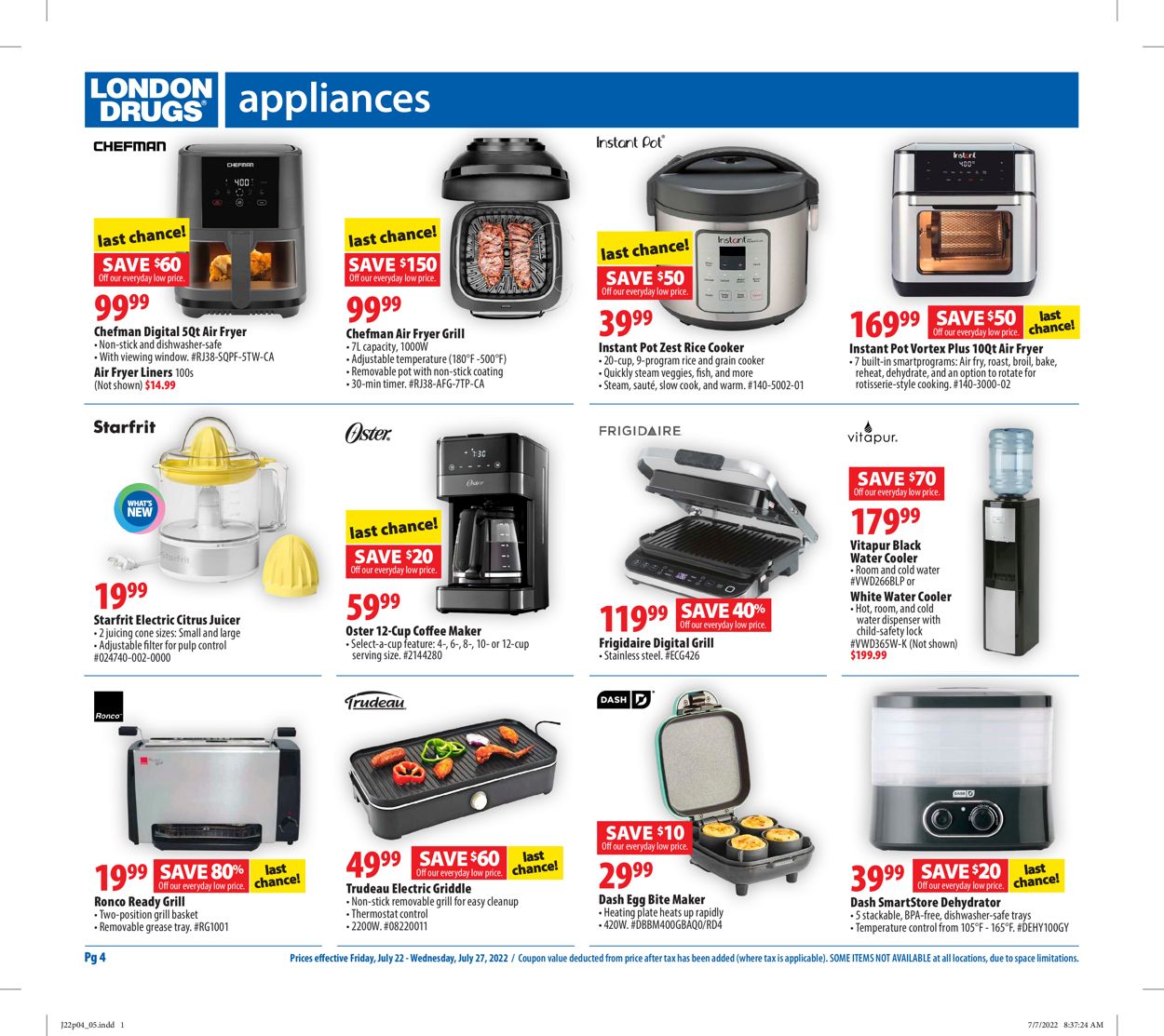 London Drugs Flyer from 07/22/2022