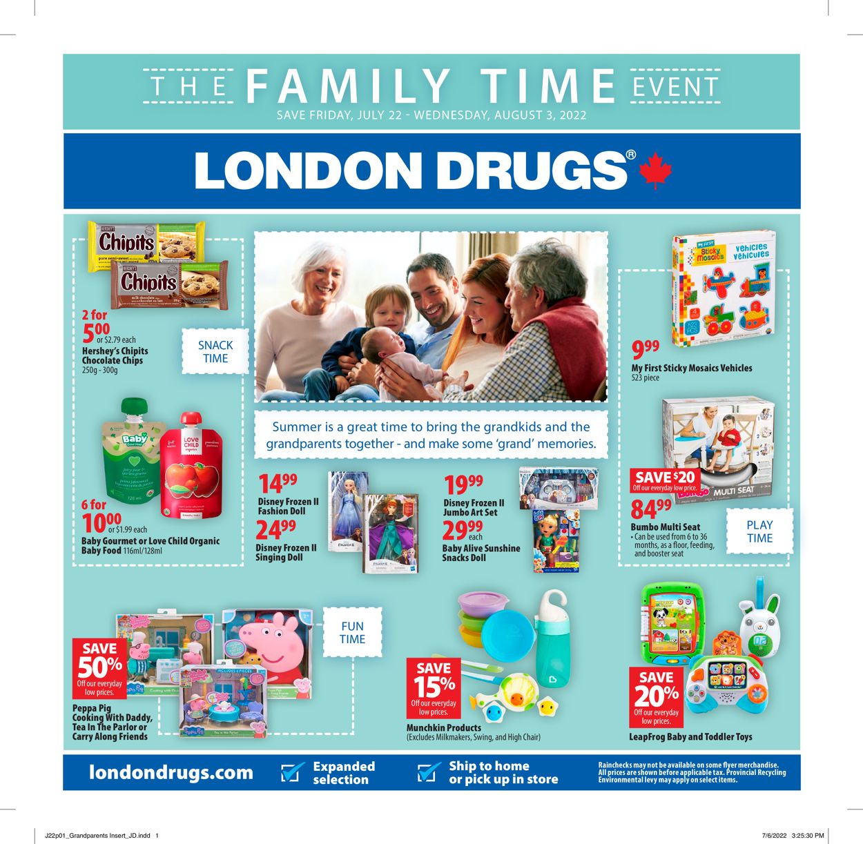 London Drugs Flyer from 07/22/2022