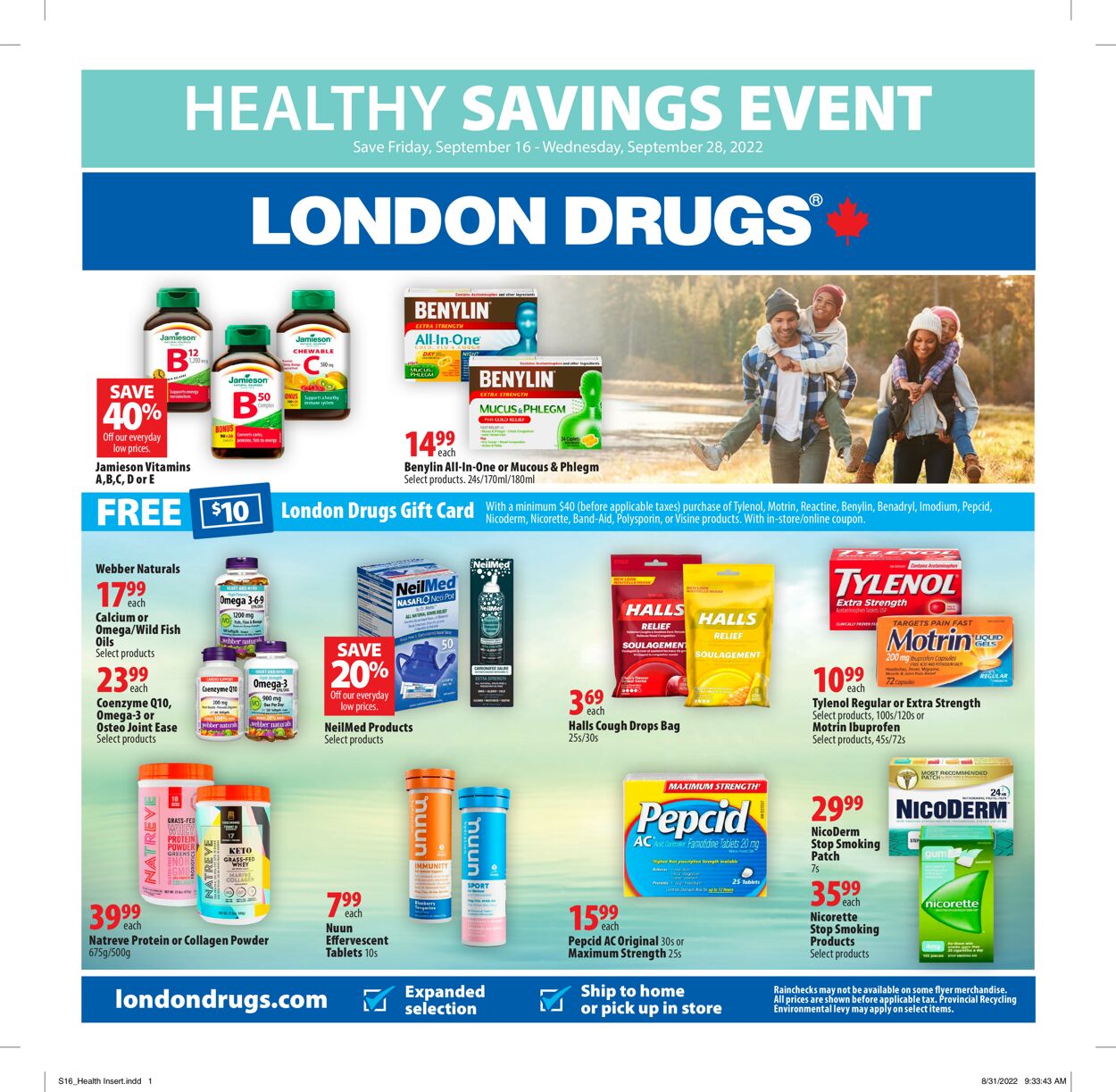 London Drugs Flyer from 09/16/2022