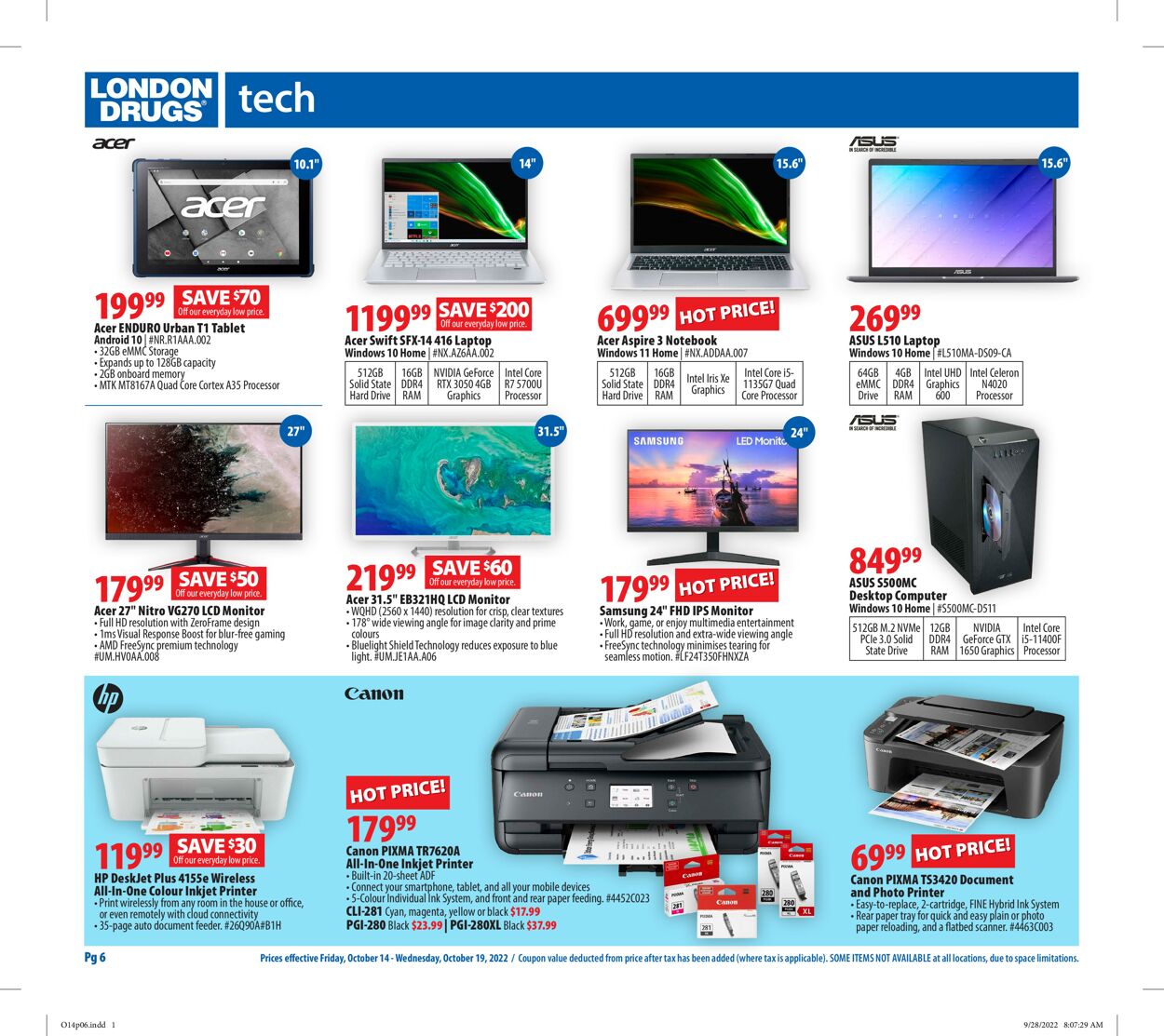 London Drugs Flyer from 10/14/2022