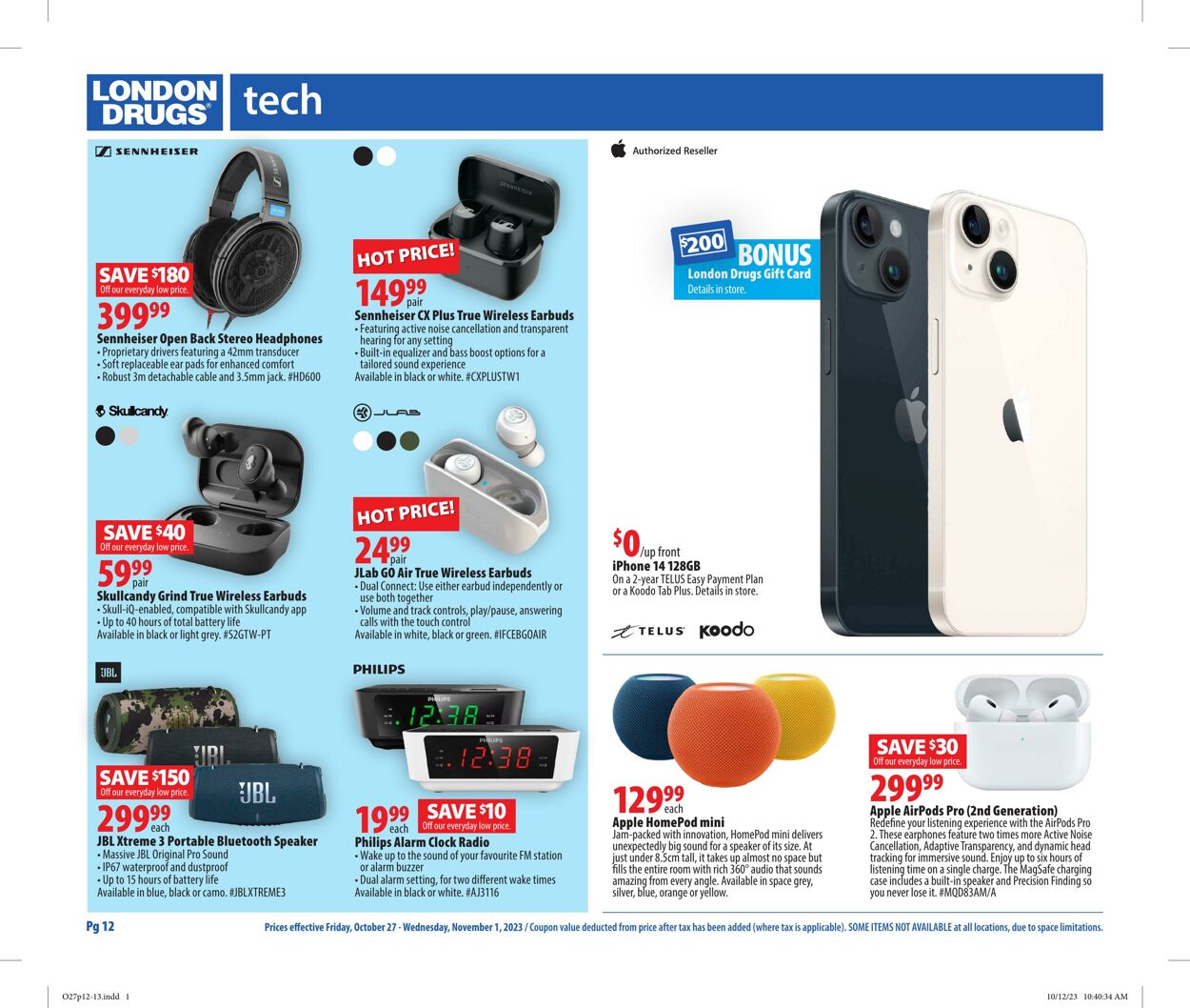 London Drugs Flyer from 10/27/2023