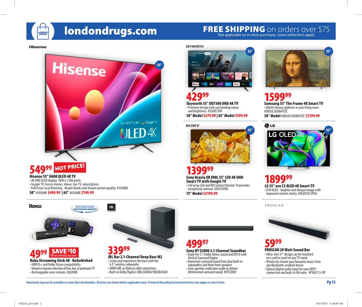 London Drugs Flyer from 10/27/2023