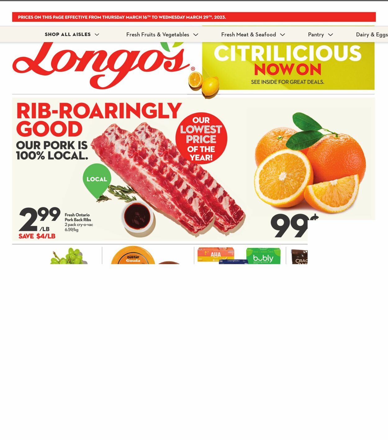 Longo's Flyer from 03/16/2023