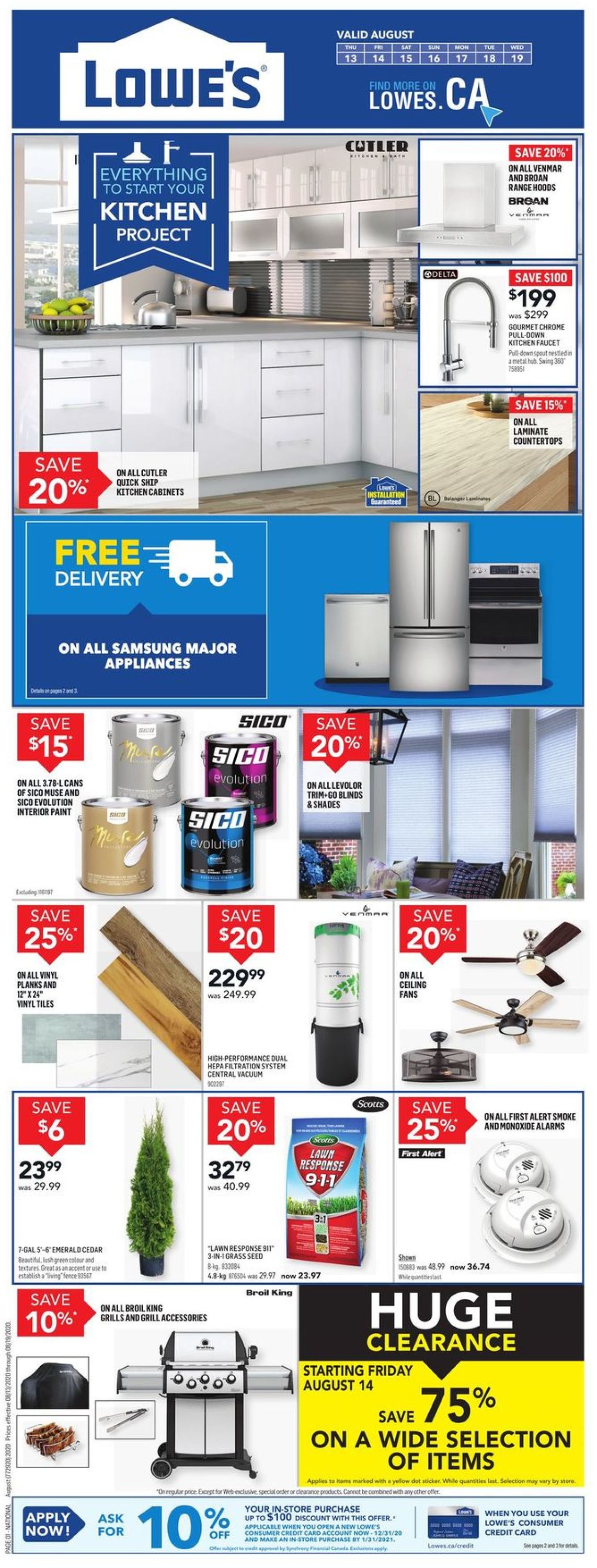 Lowes Flyer from 08/13/2020