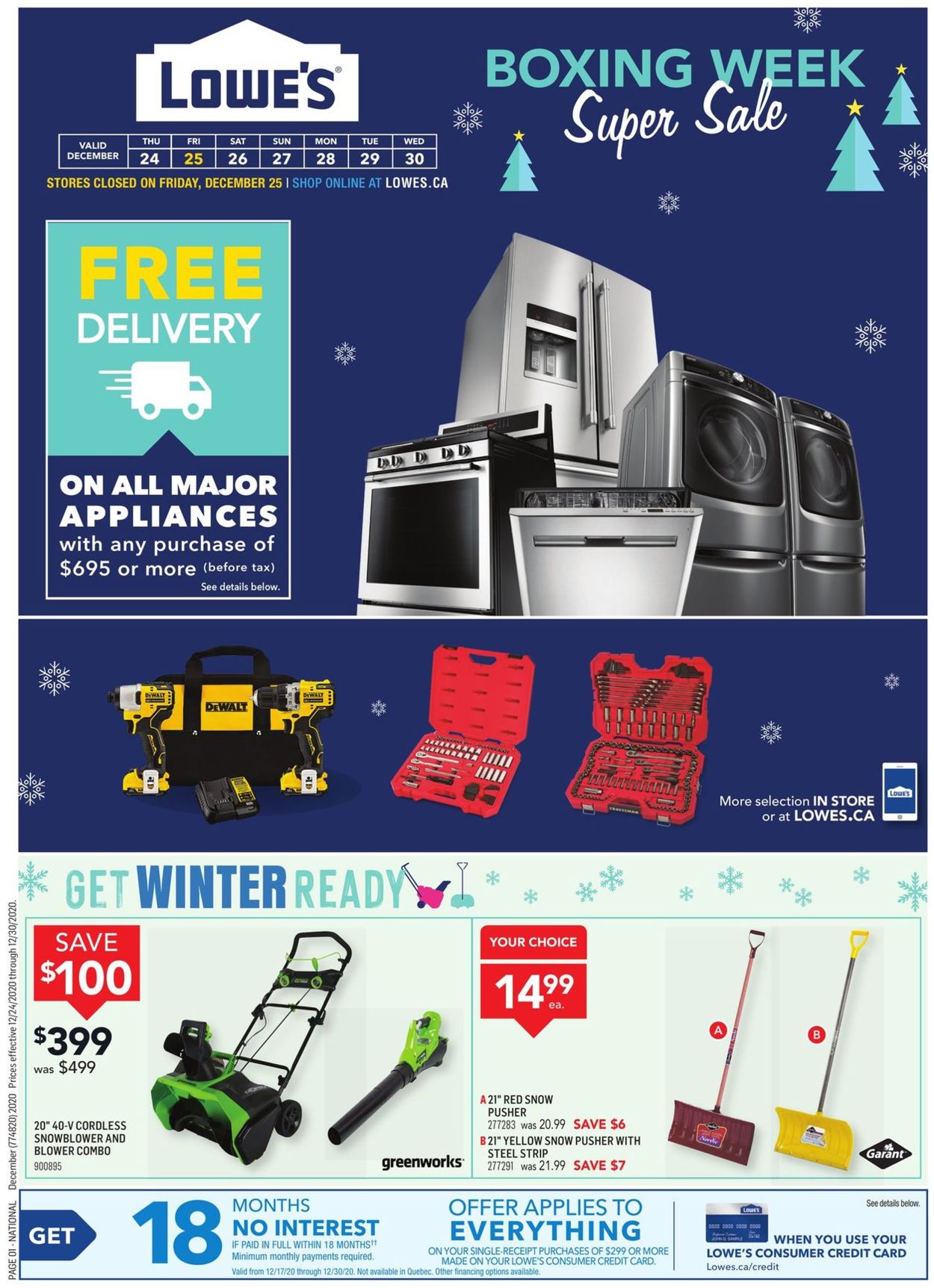 Lowes Flyer from 12/24/2020