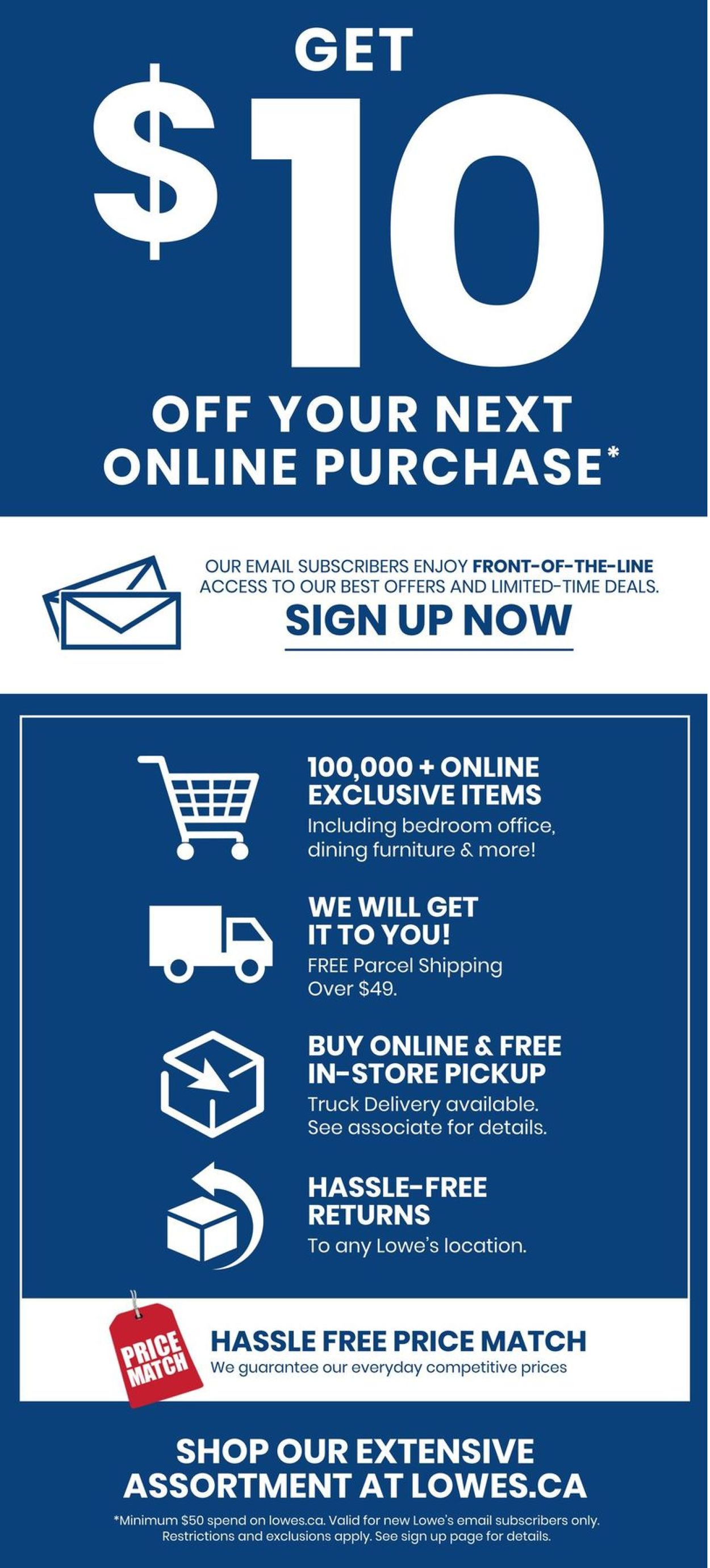 Lowes Flyer from 12/31/2020