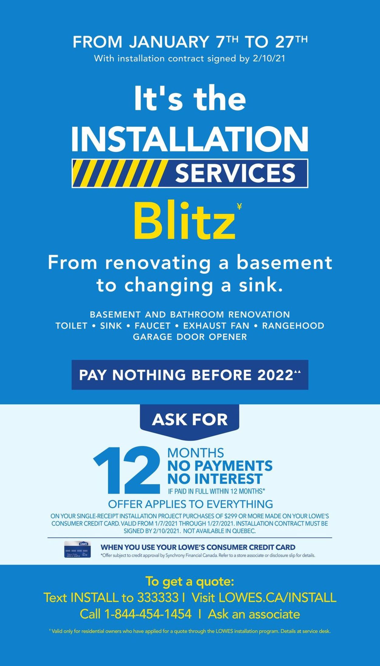 Lowes Flyer from 01/14/2021