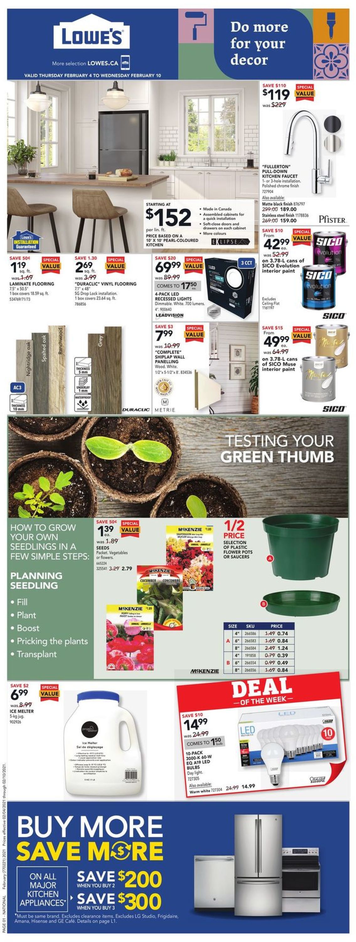 Lowes Flyer from 02/04/2021