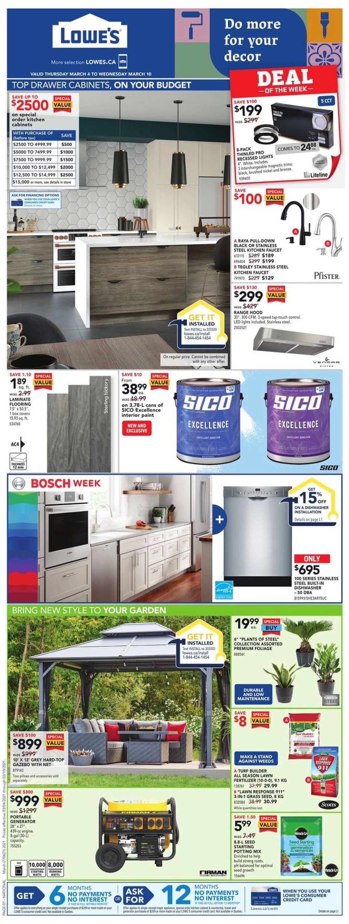 Lowes Flyer from 03/04/2021