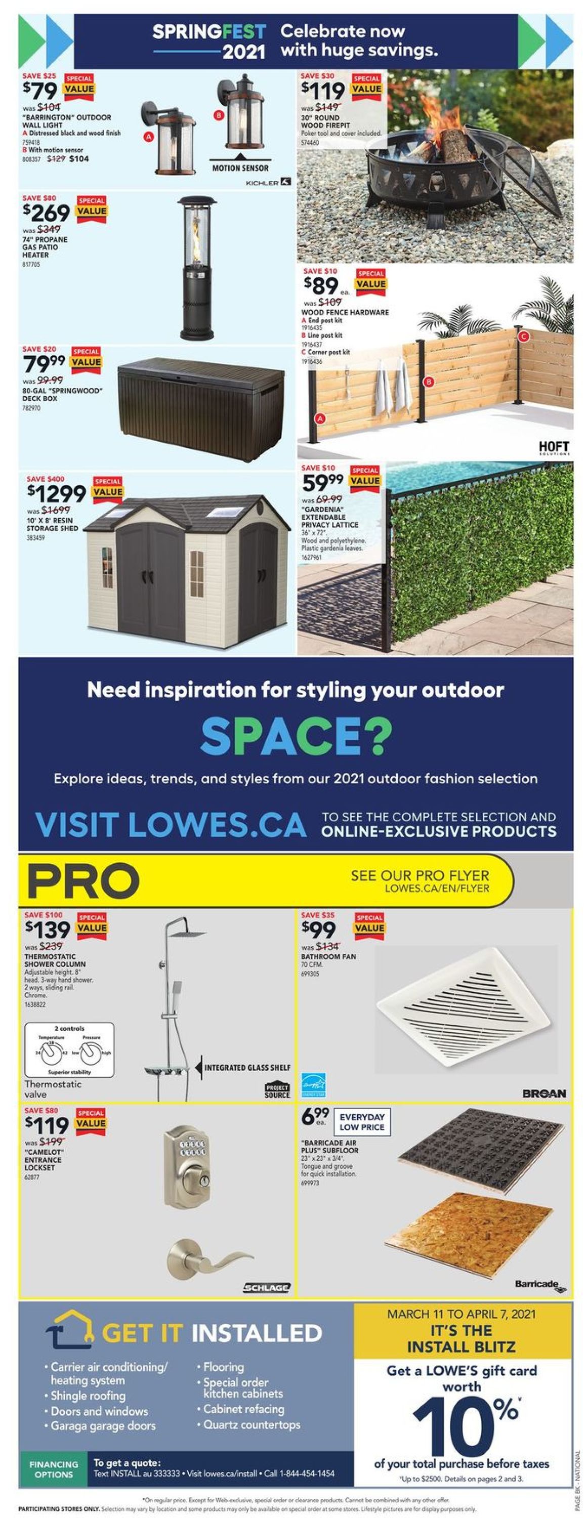 Lowes Flyer from 03/25/2021