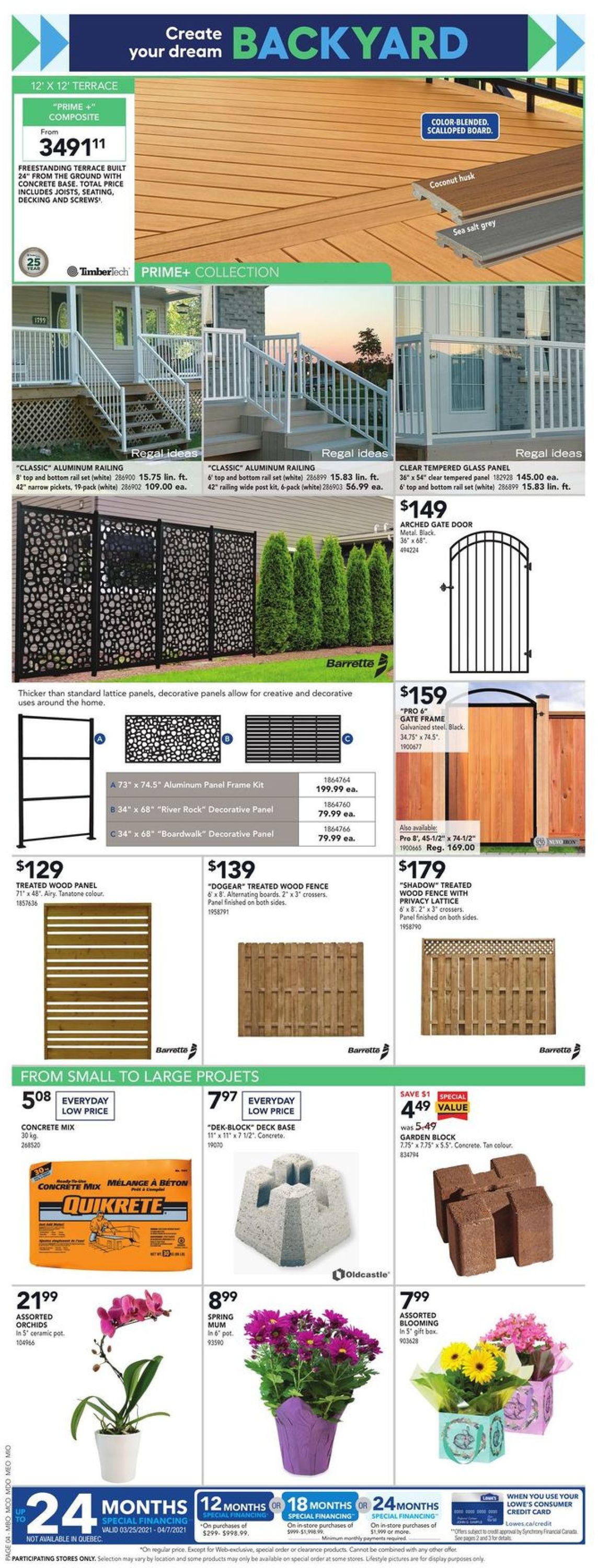 Lowes Flyer from 04/01/2021