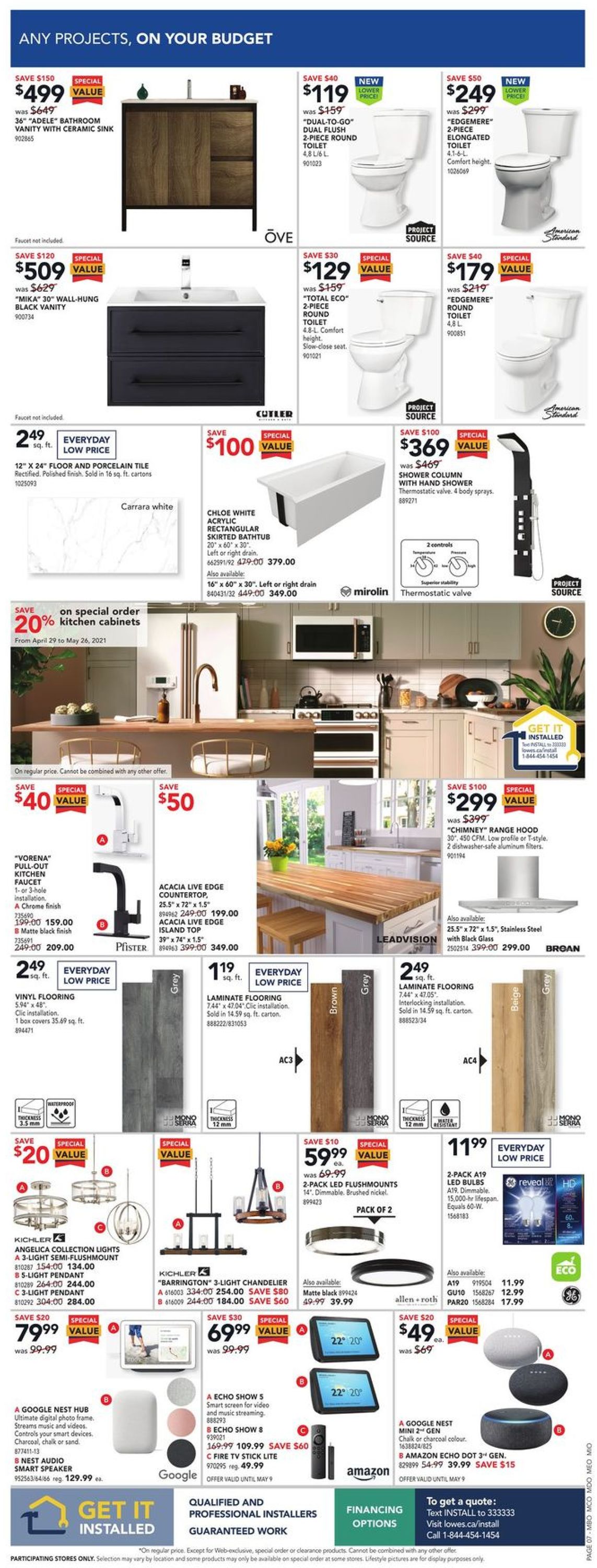Lowes Flyer from 05/06/2021