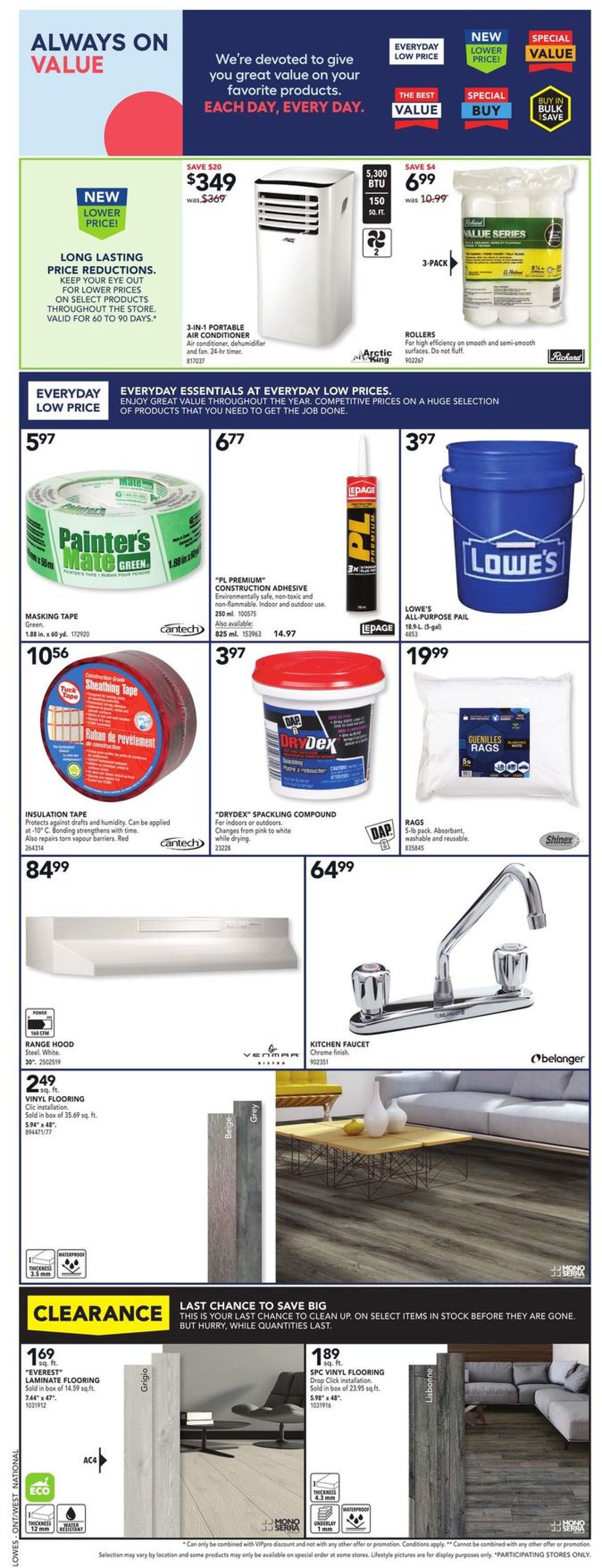 Lowes Flyer from 07/08/2021