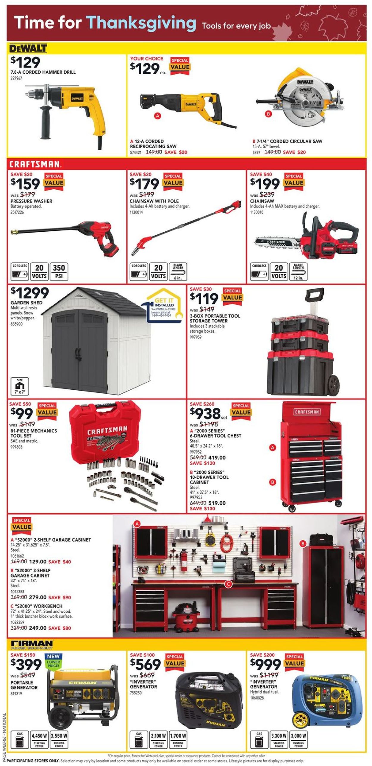 Lowes Flyer from 10/07/2021