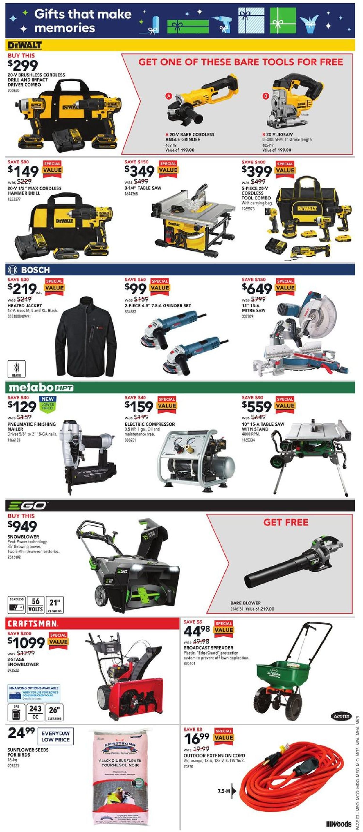 Lowes Flyer from 11/04/2021