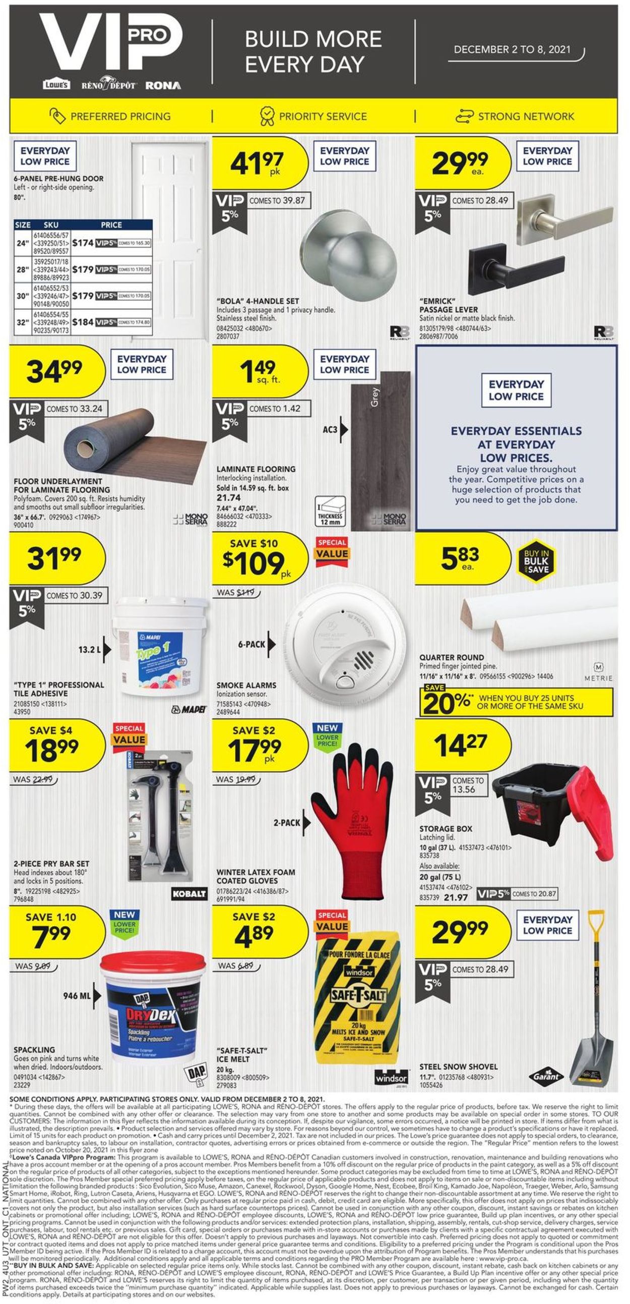 Lowes Flyer from 12/02/2021