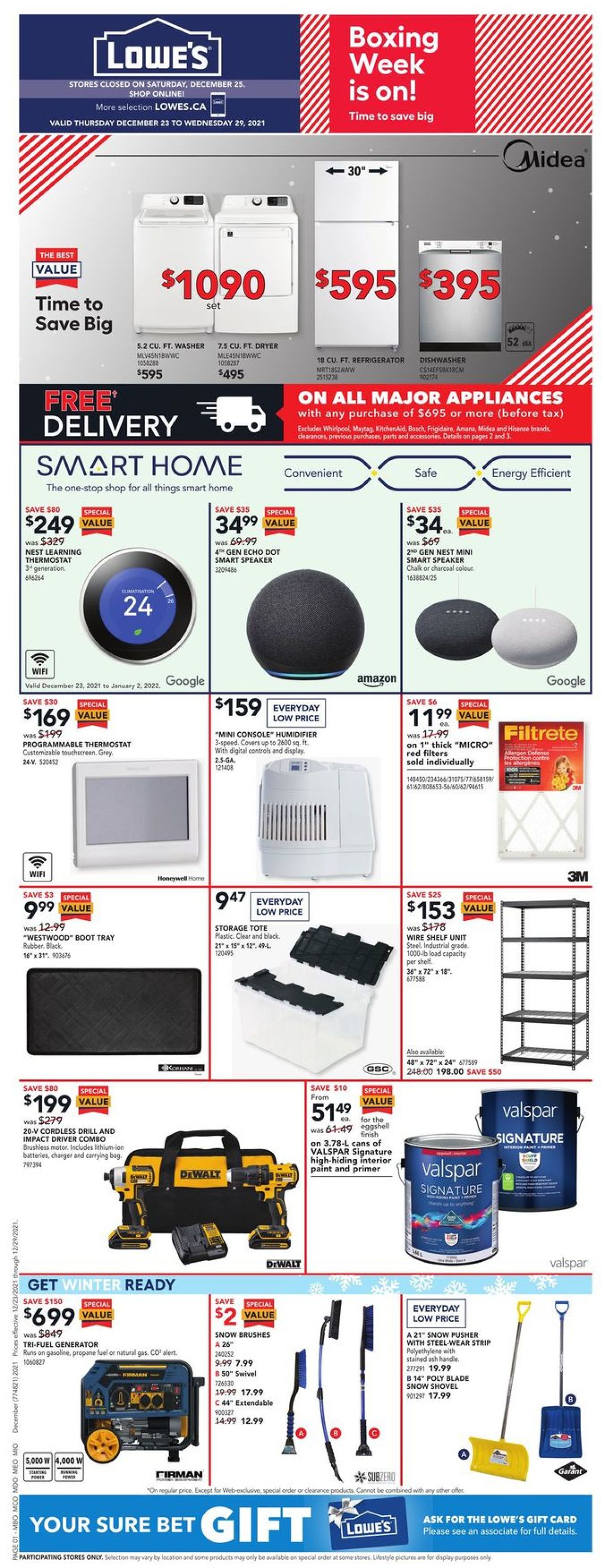 Lowes Flyer from 12/23/2021