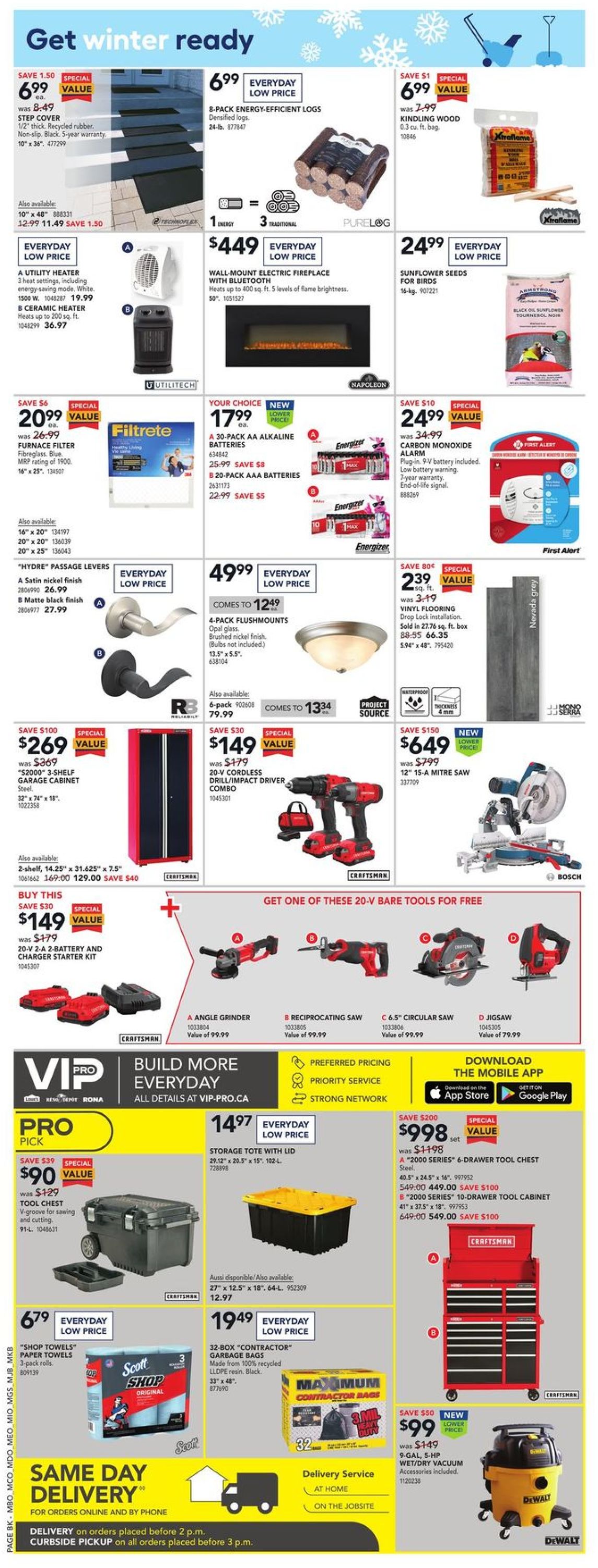Lowes Flyer from 12/30/2021