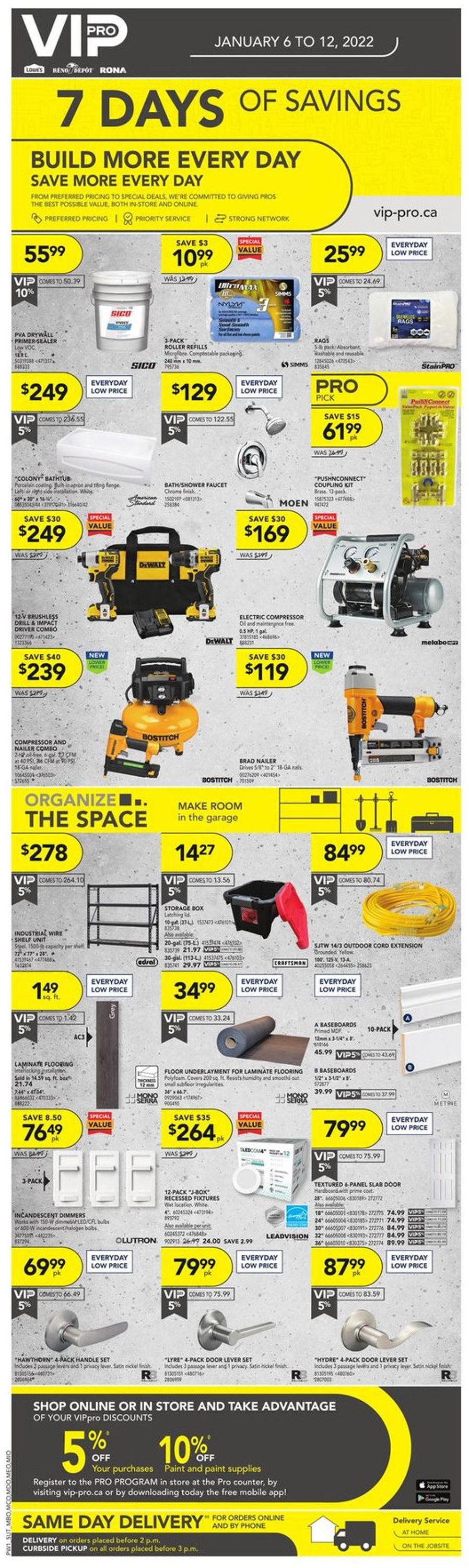 Lowes Flyer from 01/06/2022
