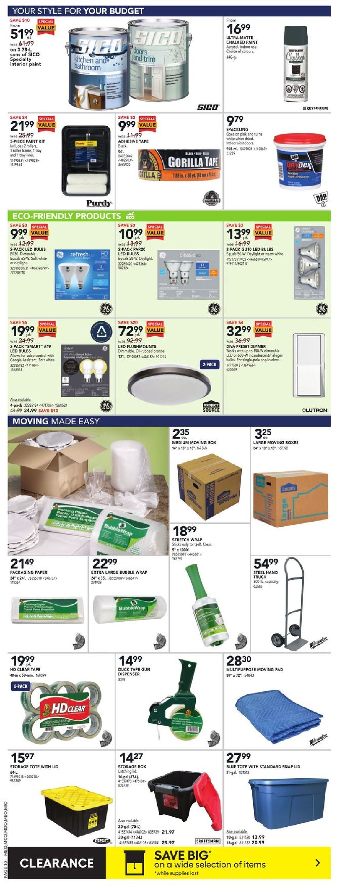 Lowes Flyer from 03/31/2022