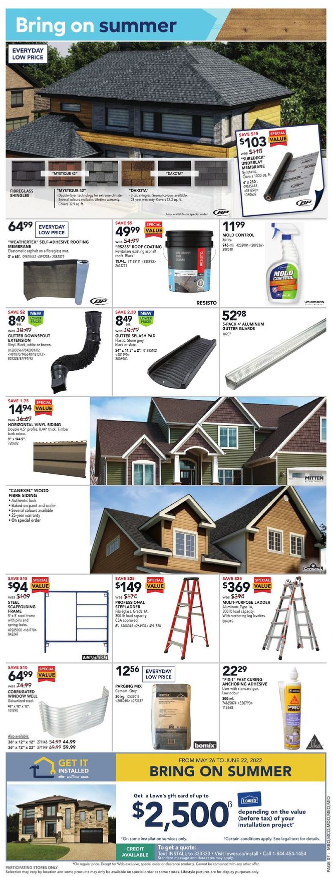 Lowes Flyer from 06/16/2022