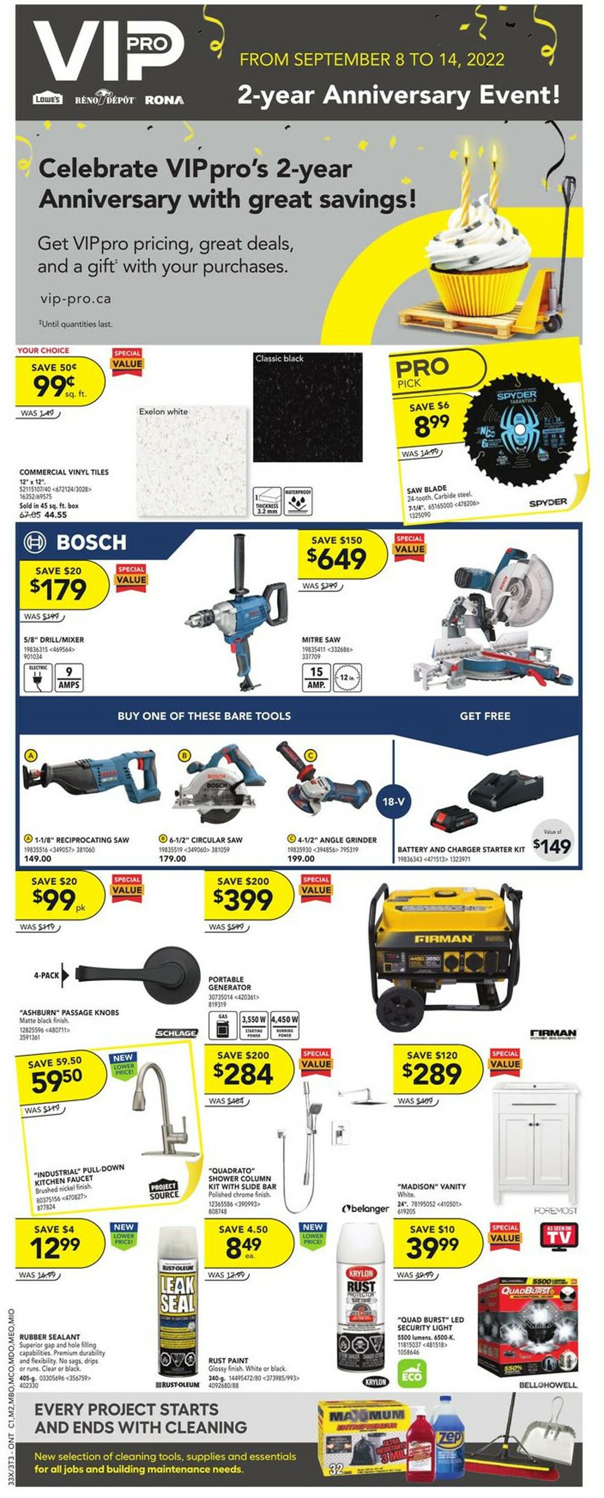 Lowes Flyer from 09/08/2022