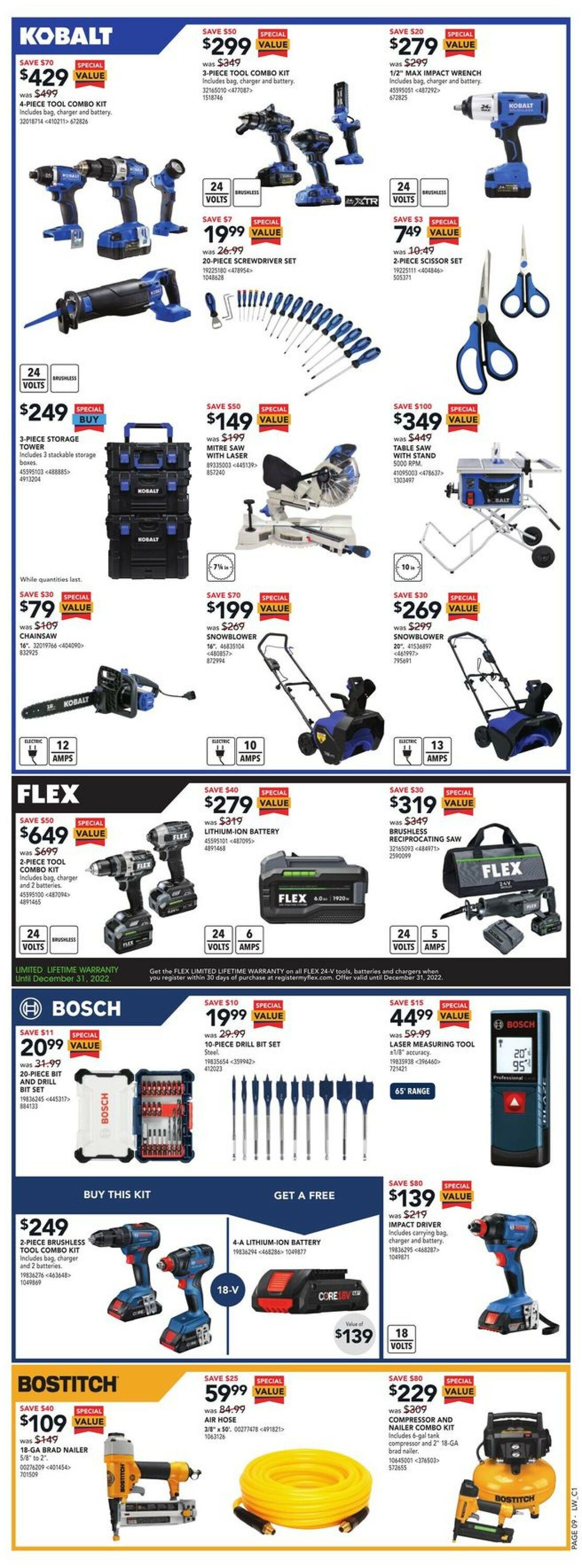Lowes Flyer from 12/01/2022