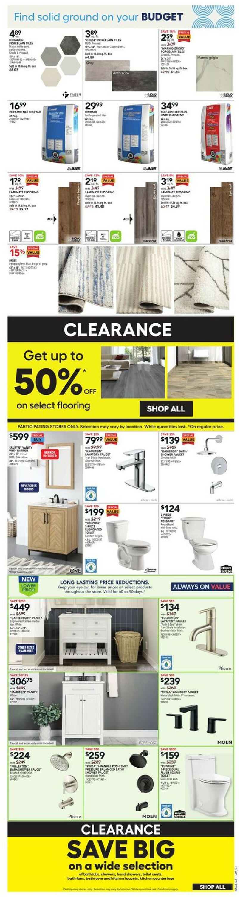 Lowes Flyer from 12/29/2022