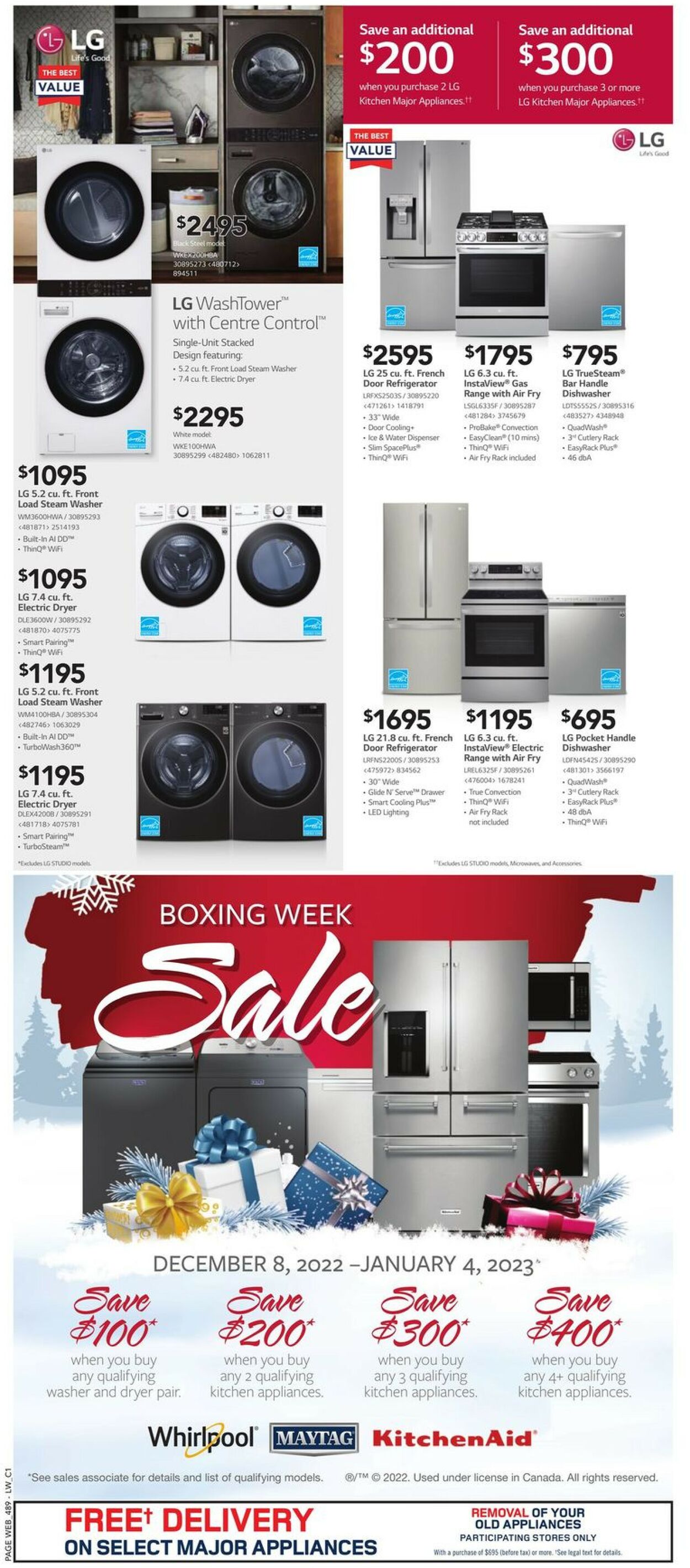 Lowes Flyer from 12/29/2022