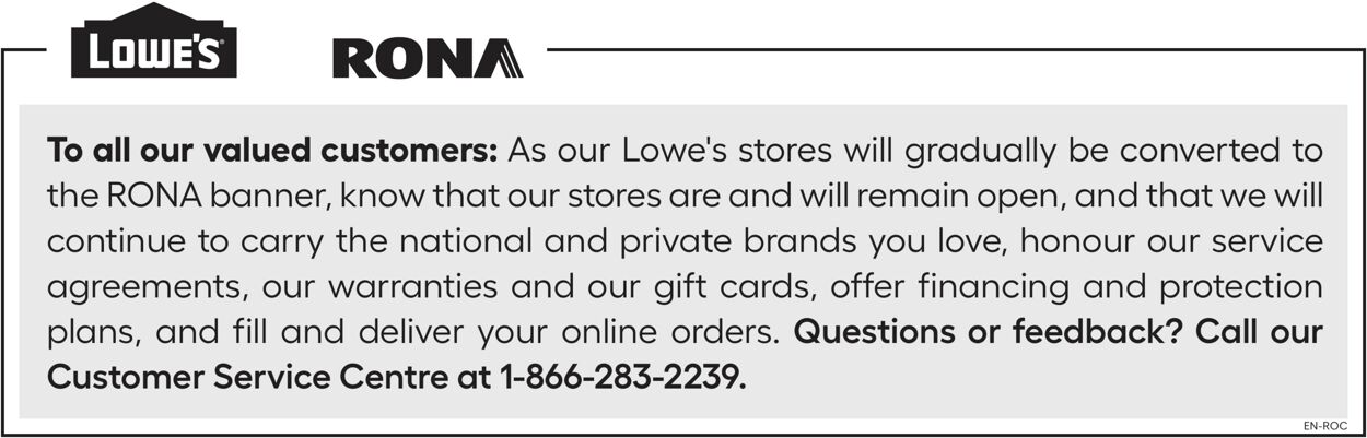 Lowes Flyer from 01/19/2023