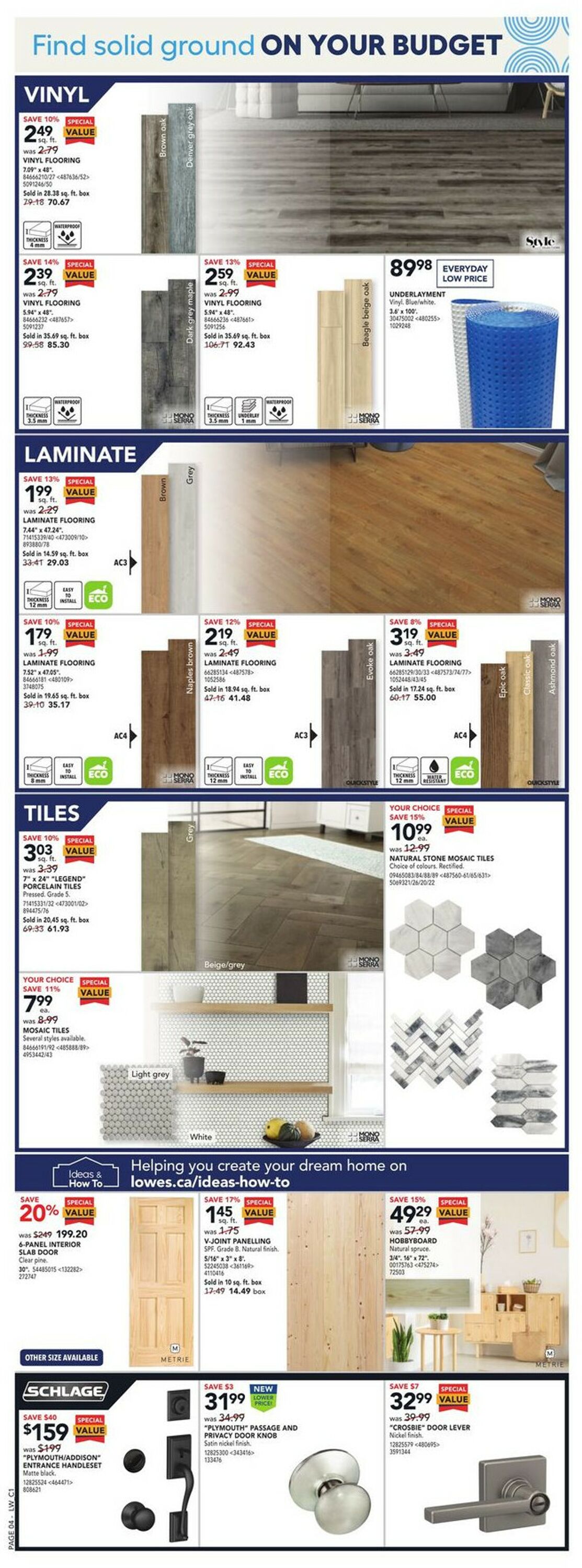 Lowes Flyer from 01/26/2023