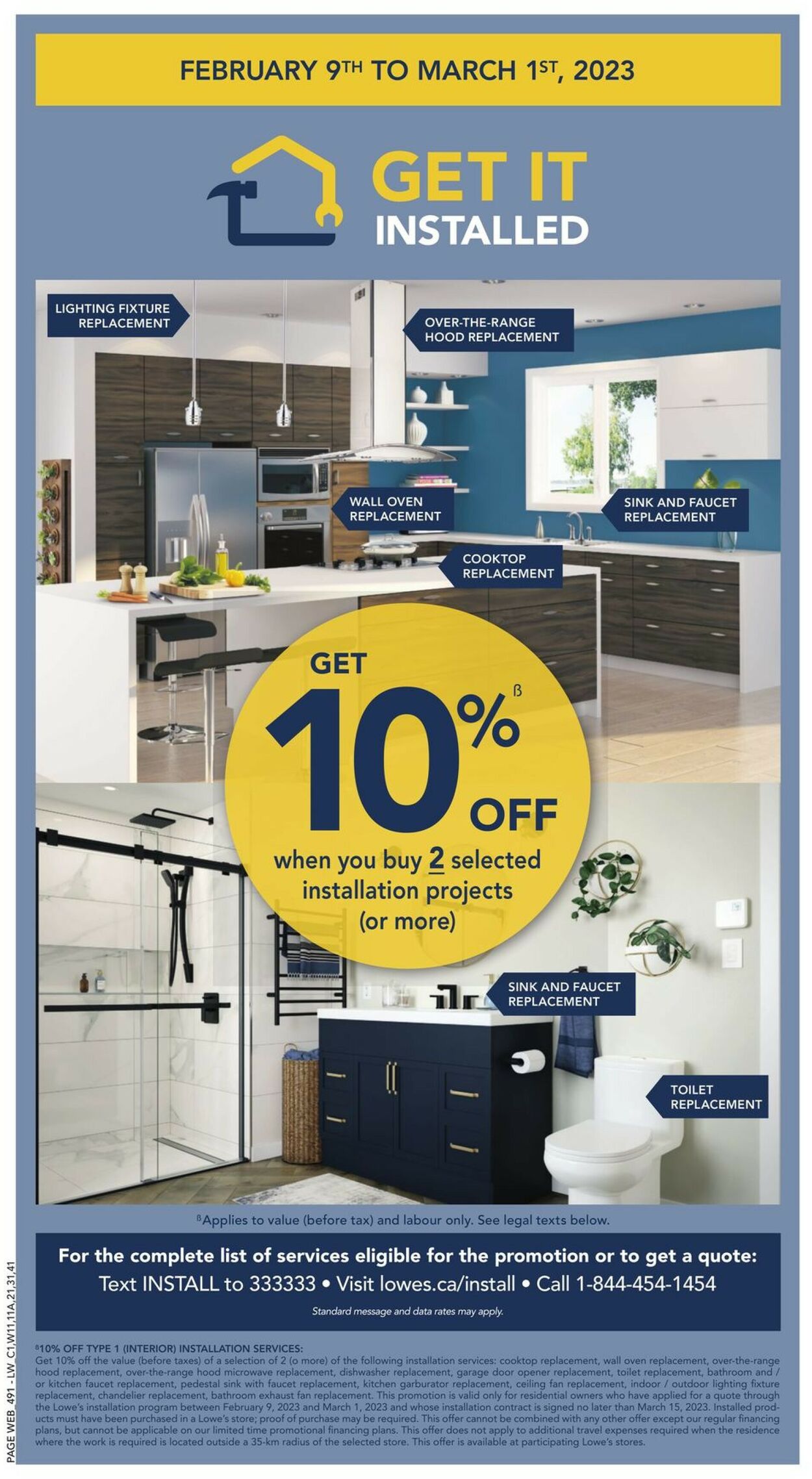 Lowes Flyer from 02/09/2023