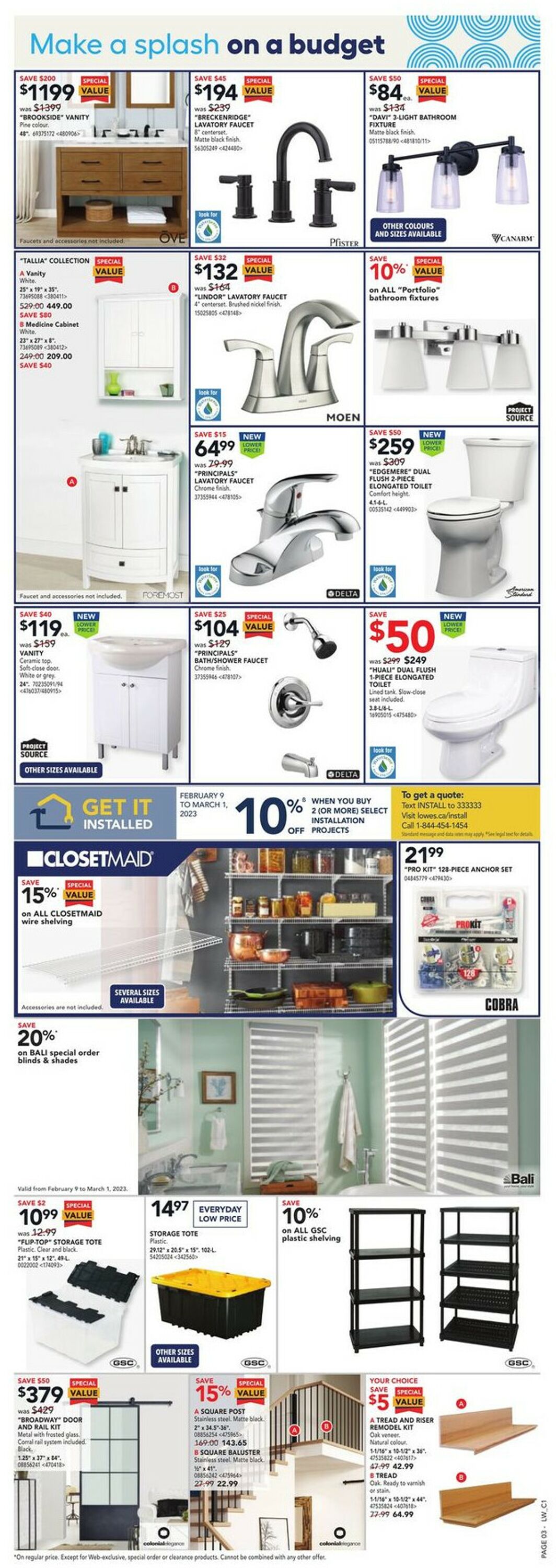 Lowes Flyer from 02/16/2023