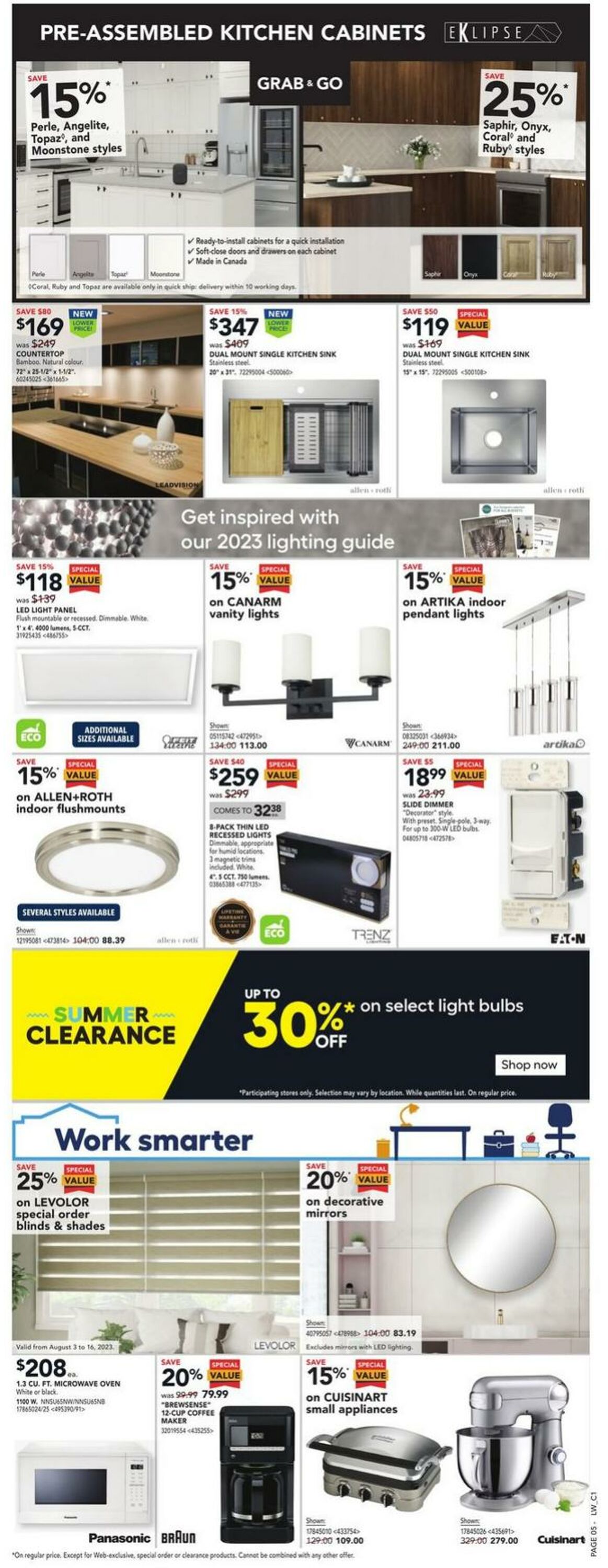 Lowes Flyer from 08/03/2023