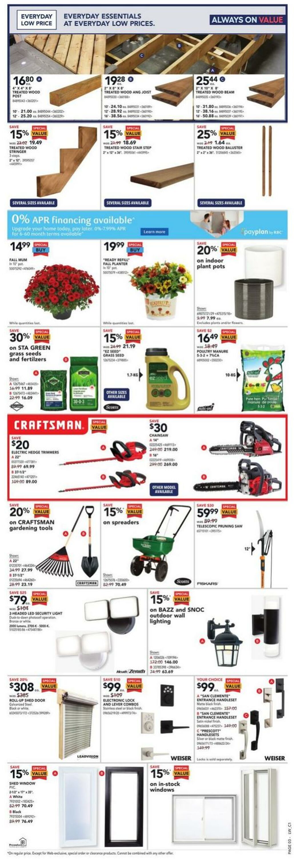 Lowes Flyer from 08/24/2023