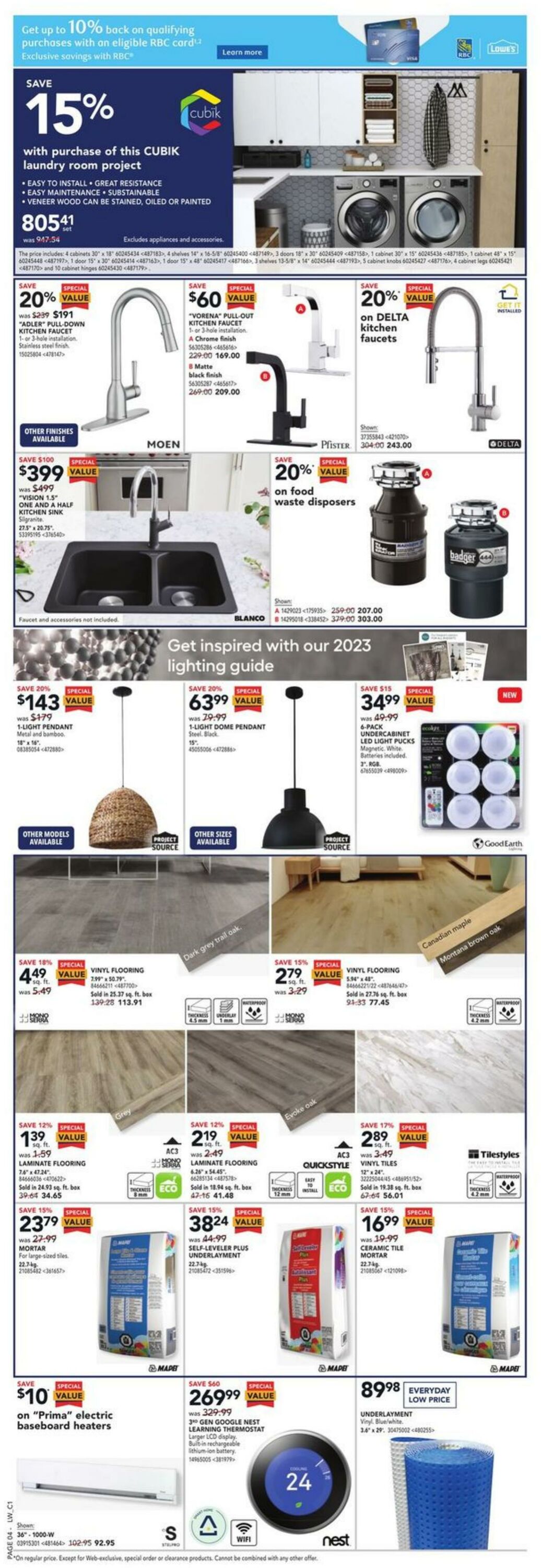 Lowes Flyer from 09/14/2023