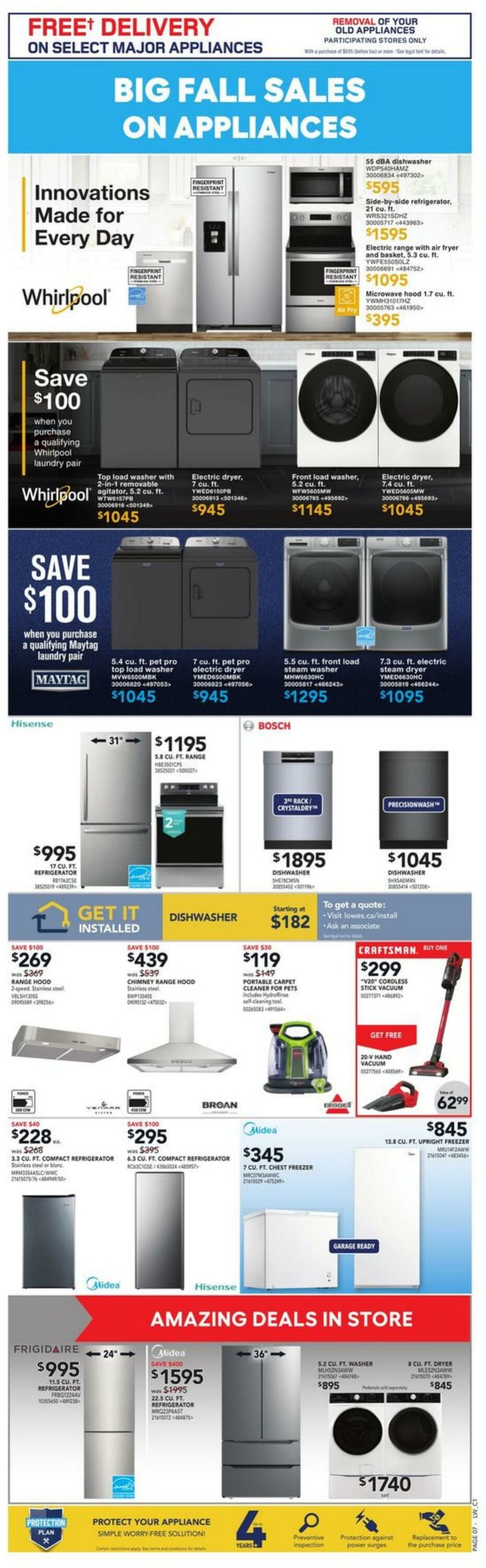 Lowes Flyer from 09/28/2023