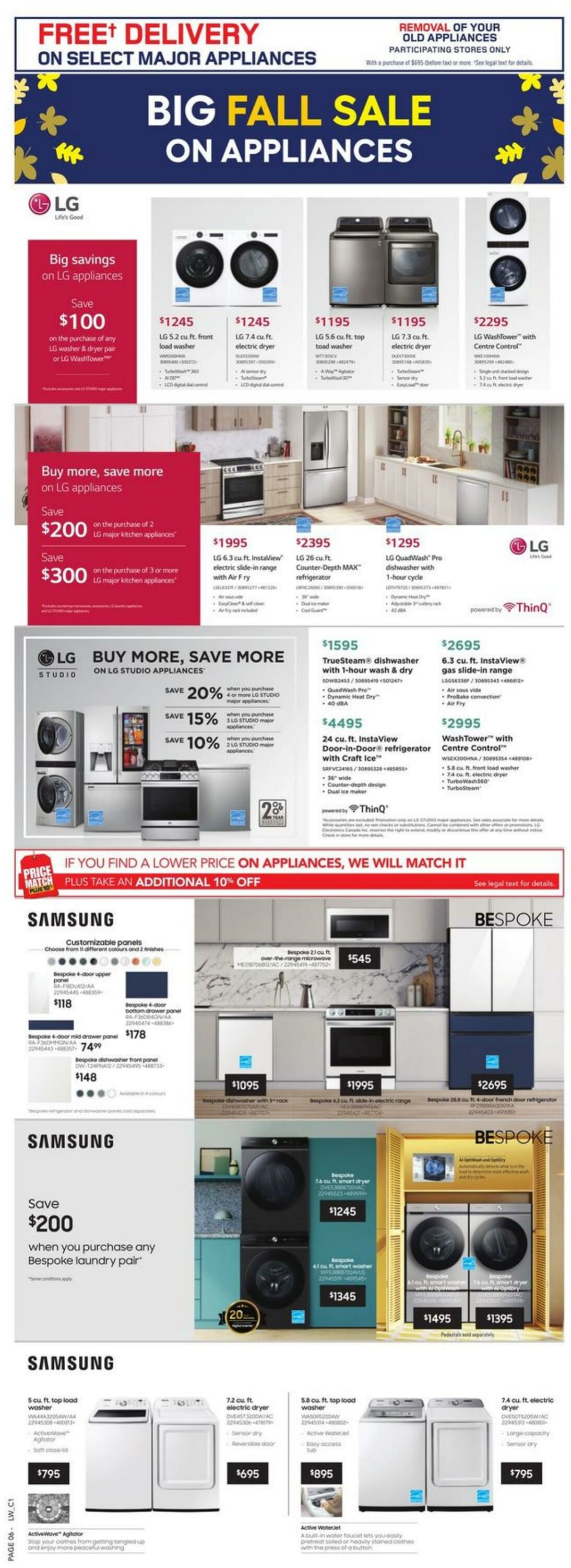 Lowes Flyer from 10/05/2023