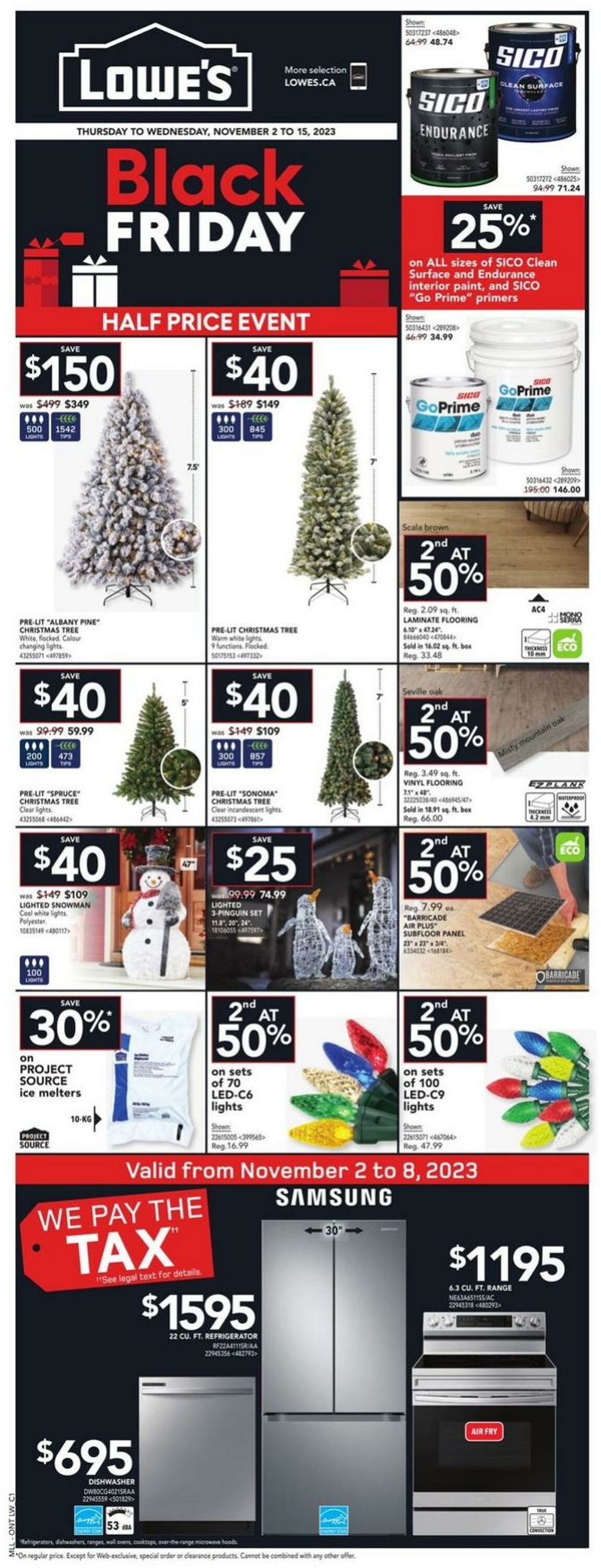 Lowes Flyer from 11/02/2023