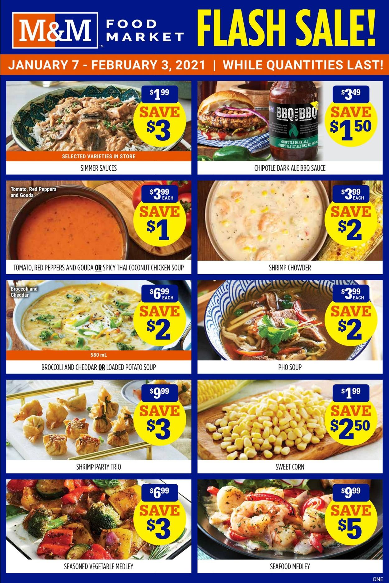 M&M Food Market Flyer from 01/14/2021