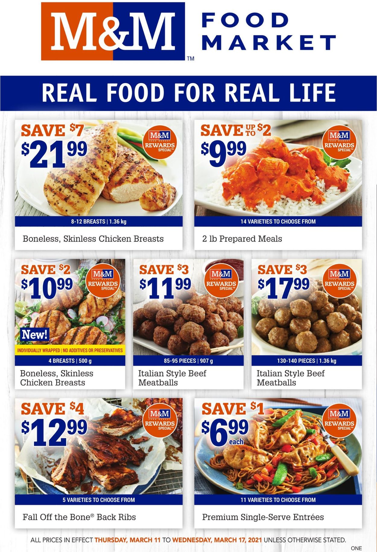 M&M Food Market Flyer from 03/11/2021
