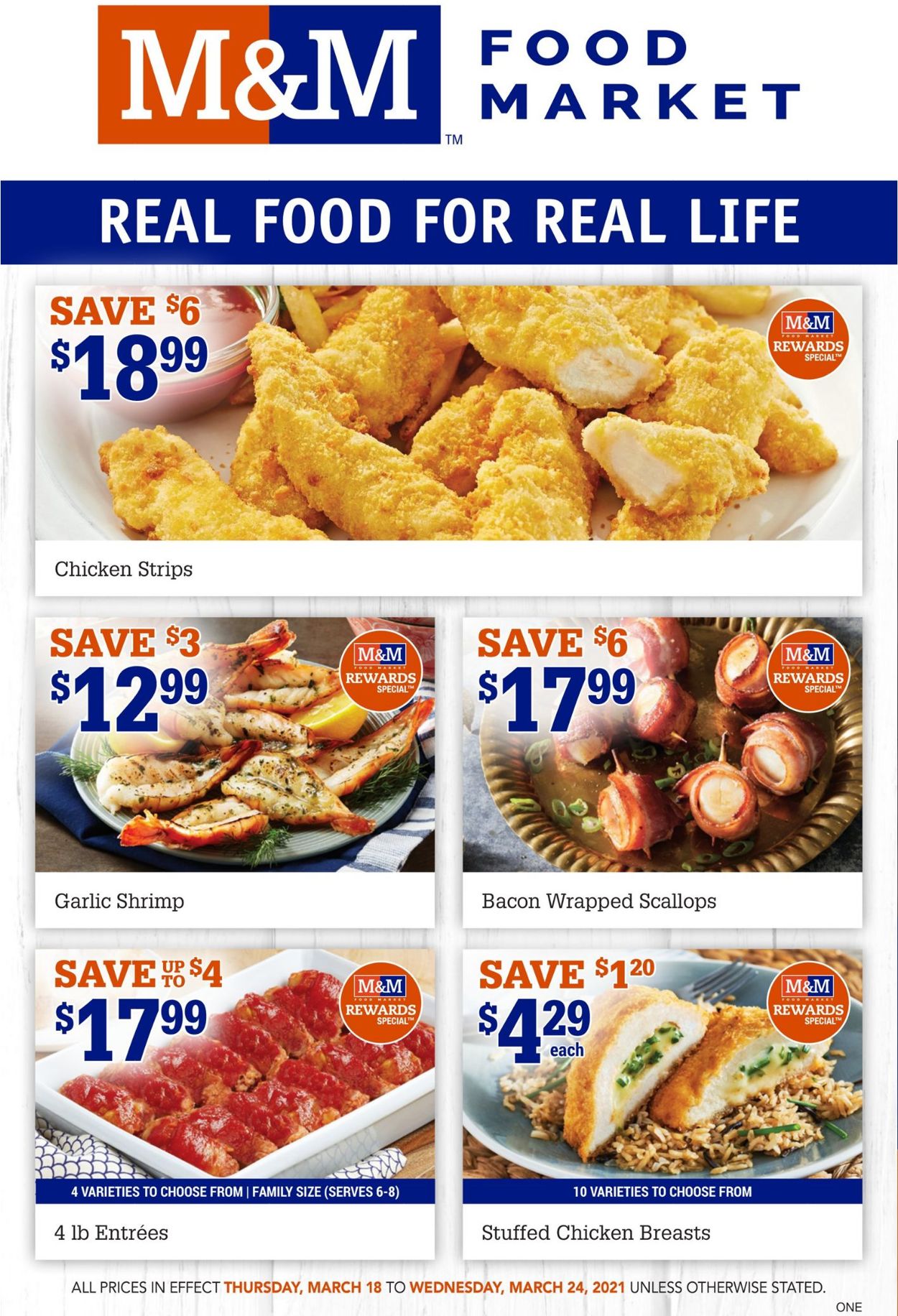 M&M Food Market Flyer from 03/18/2021