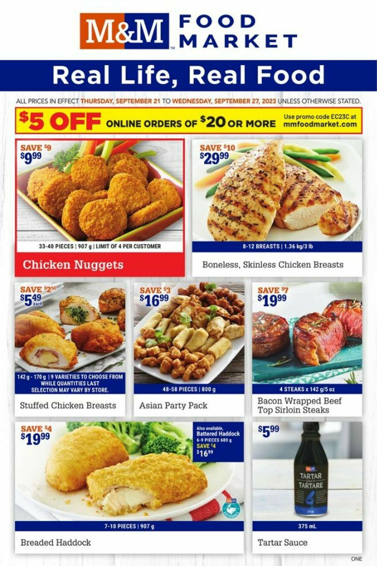 M&M Food Market Flyer from 09/21/2023