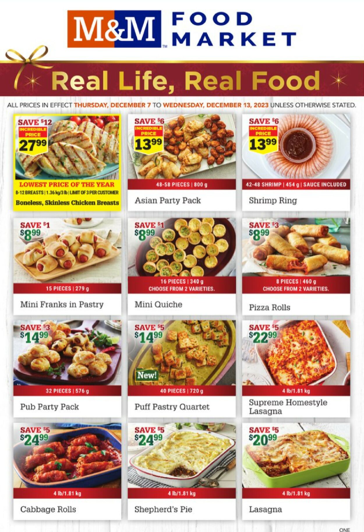 M&M Food Market Flyer from 12/07/2023